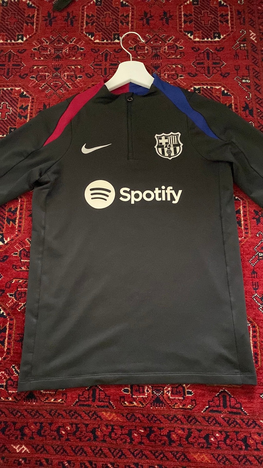 FC Barcelona trainingspak – maat 147-158, Kleding | Heren, Ophalen of Verzenden, Zo goed als nieuw, Blauw, Voetbal