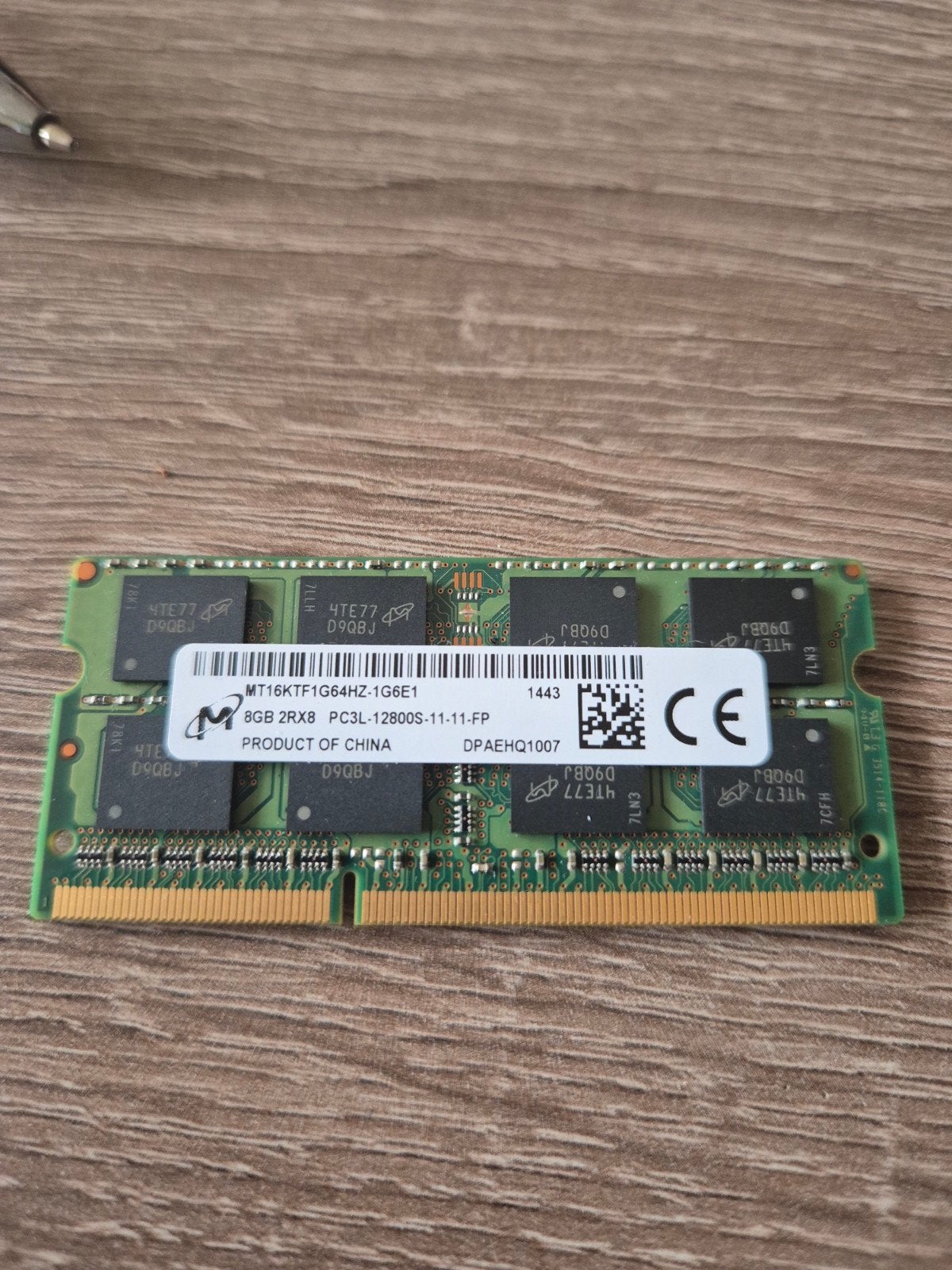 8GB DDR3 RAM PC3L-12800S Laptop Geheugen, Computers en Software, RAM geheugen, Ophalen, 8 GB, DDR3, Zo goed als nieuw