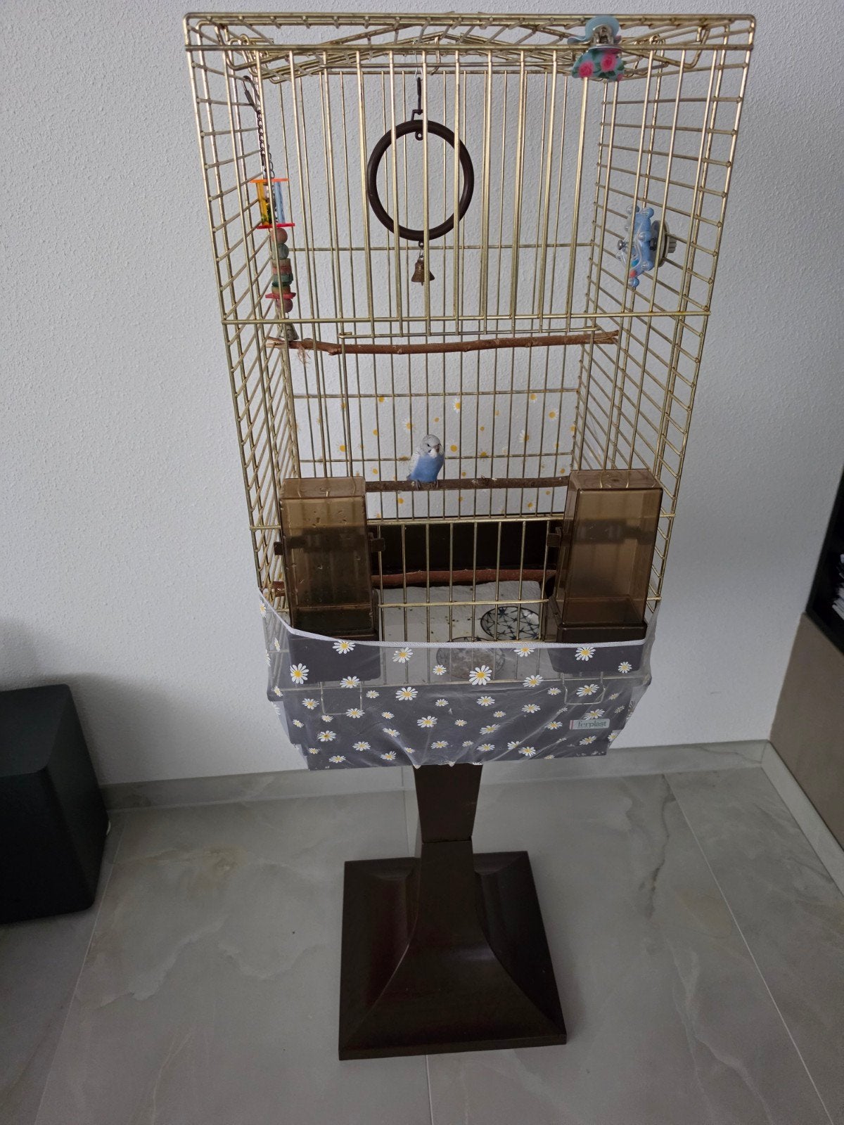 Vogel kooi, Ophalen