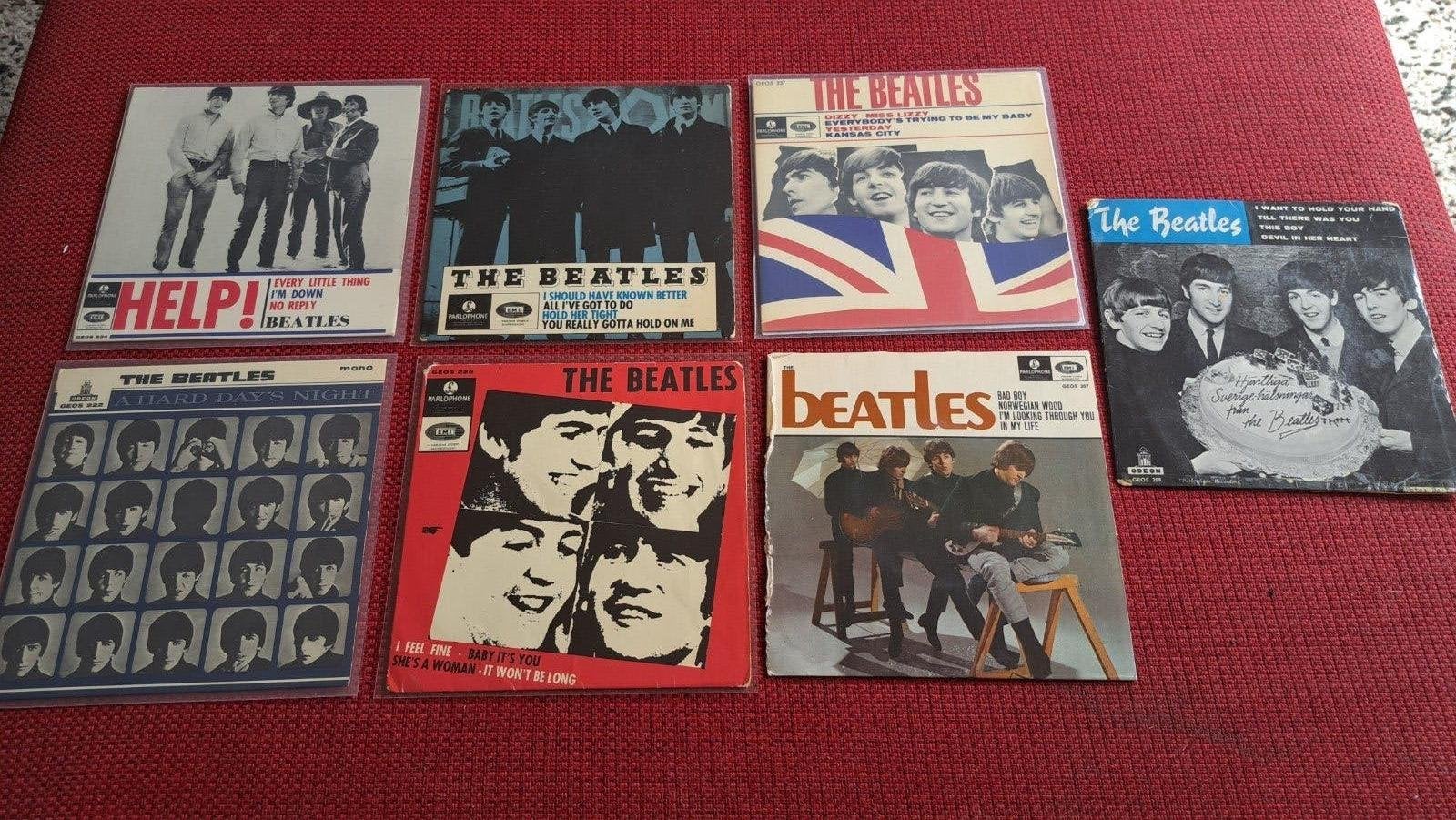 Beatles 7 EP's uit Zweden, EP, Ophalen of Verzenden, EP