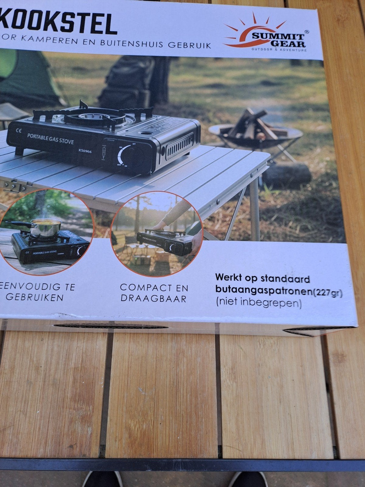Compact gasfornuisje voor kamperen en buitenhuis gebruik, Info@dumpshop.nl, Ophalen of Verzenden, Tiel, Ks