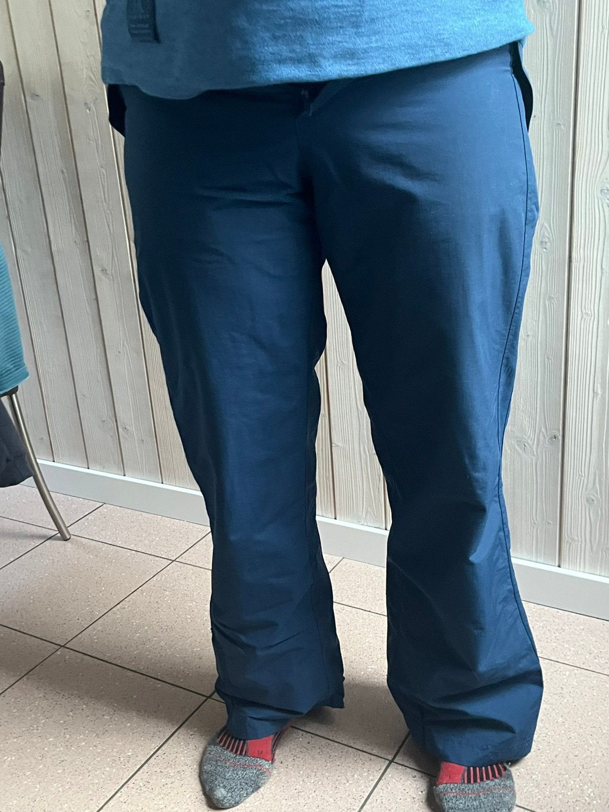 Blauwe skibroek, Ophalen of Verzenden, Gedragen, Maat 38/40 (M), Broek