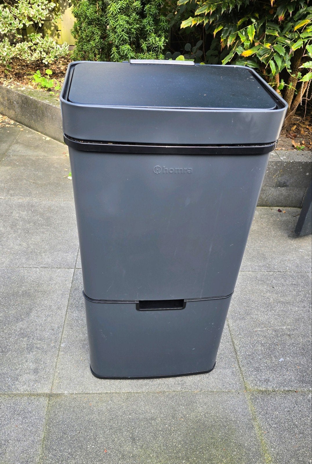 Homra Nexo 72L afvalscheidingsprullenbak - 3 vakken, Ophalen, Kunststof, Gebruikt, 40 liter of meer