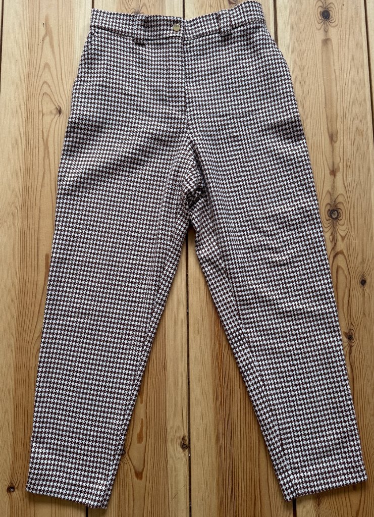 Vanilia broek / pantalon - Bruin Beige Ruit - maat 36 Small, Bruin, Vanilia, Ophalen of Verzenden, Zo goed als nieuw