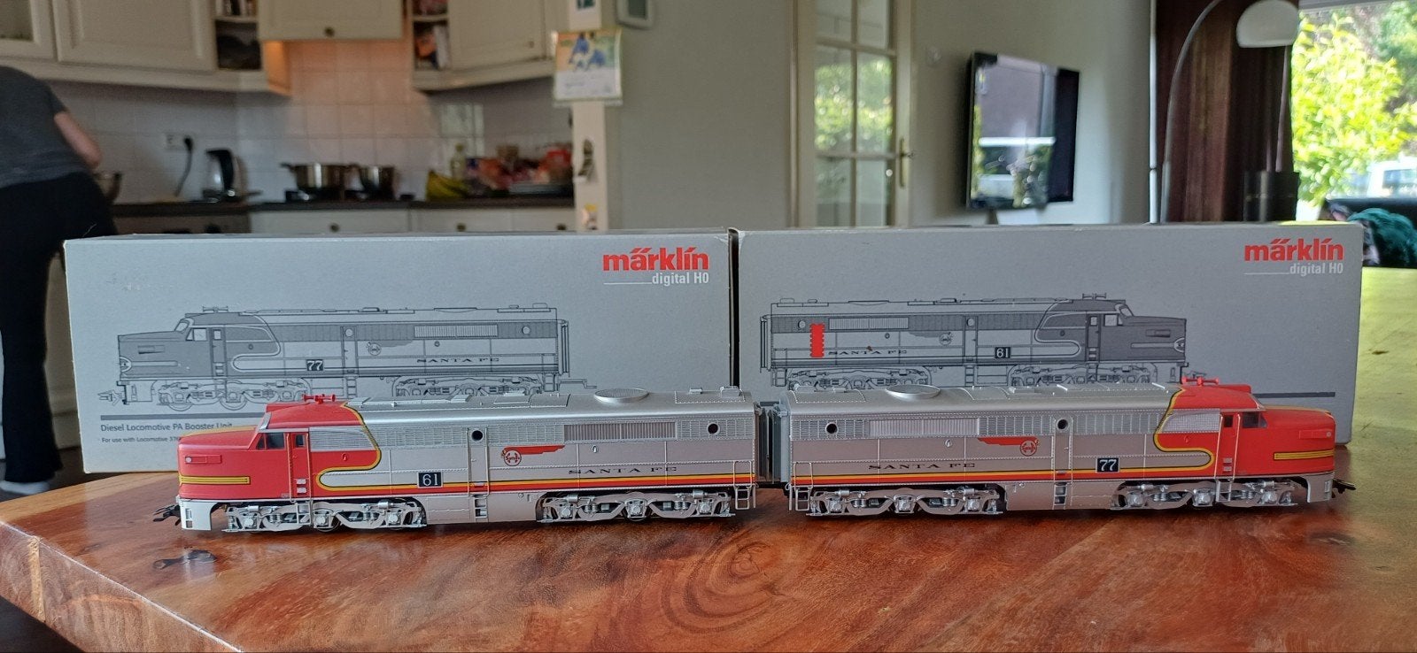 Marklin 37611 + 49611 santa fe alco pa1 FXdigitaal sound usa, Hobby en Vrije tijd, Modeltreinen | H0, Wisselstroom, Treinset, Ophalen of Verzenden