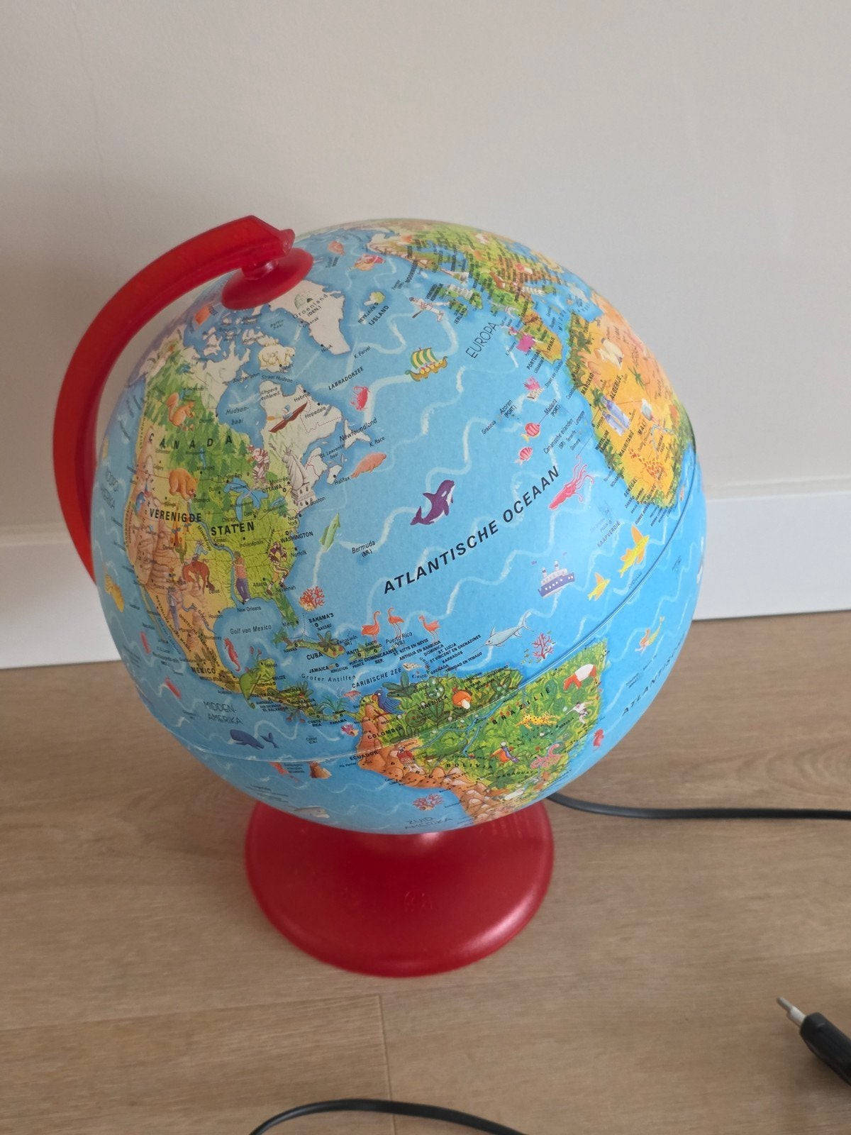 Grote Nieuwe Kinderwereldbol educatief & Verlicht, Kunststof, Nieuw, Ophalen of Verzenden, Verlicht