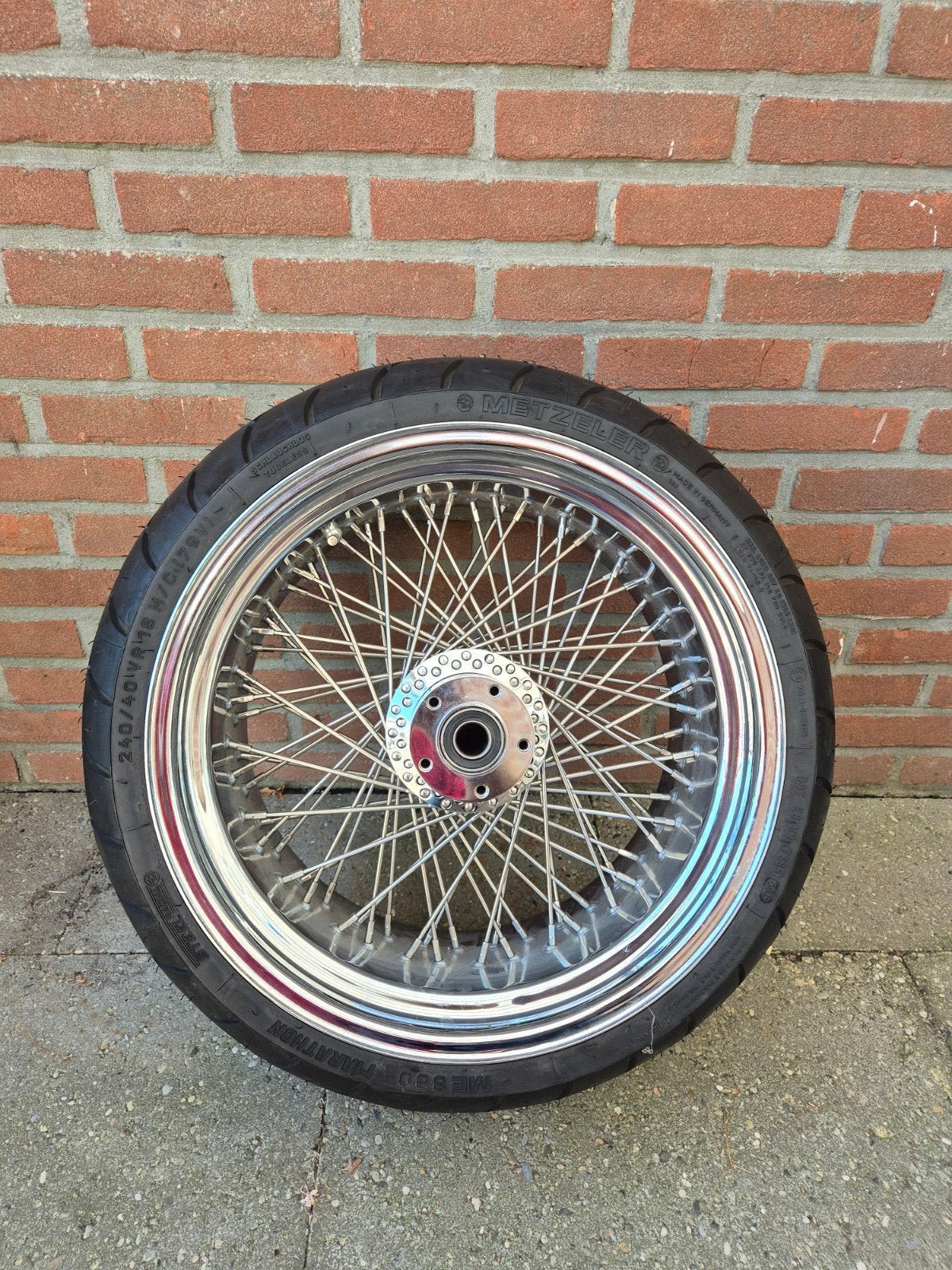 Achterwiel 240mm breed 80 spaken., Motoren, Ophalen of Verzenden, Nieuw