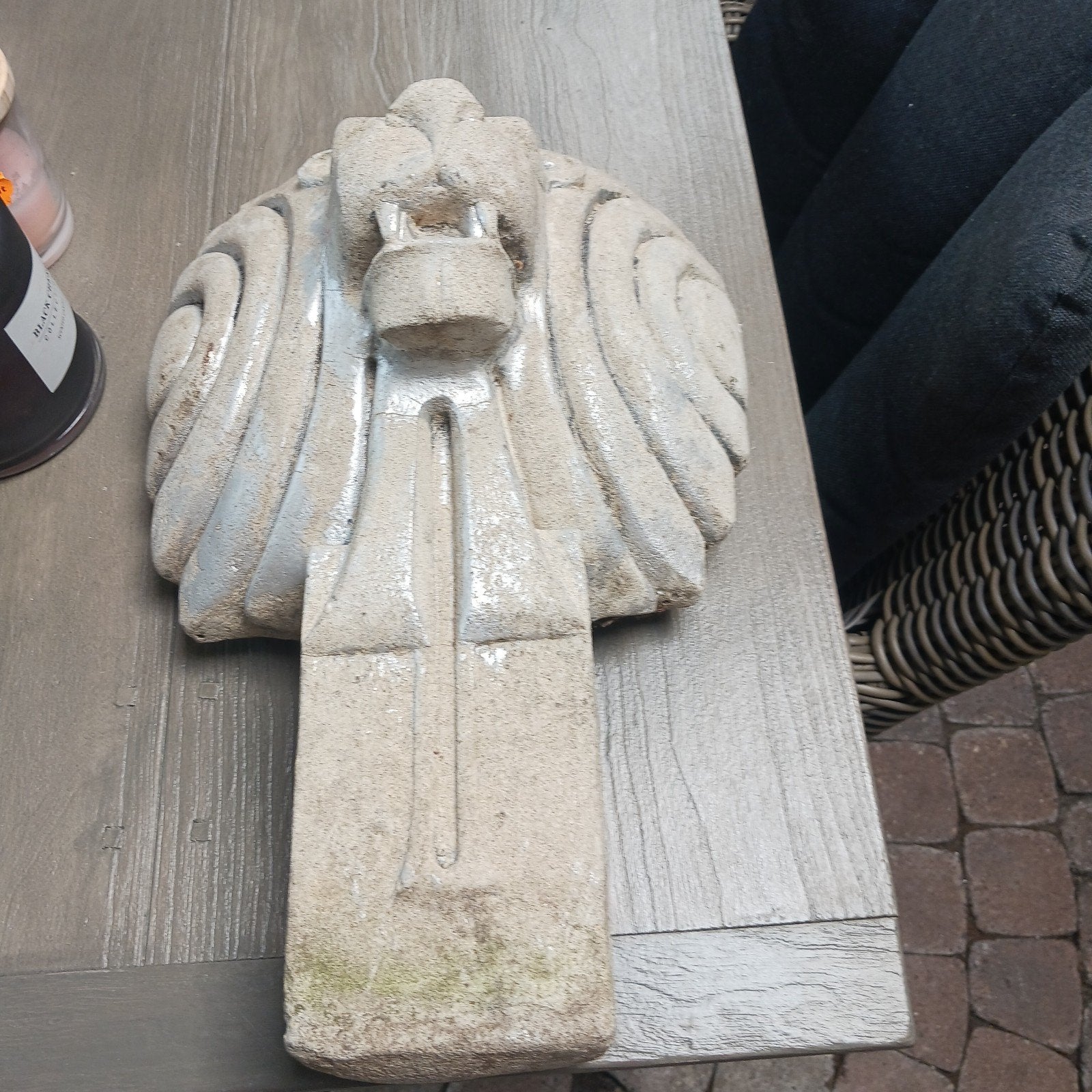 Leeuwenkop zwaar beton., Ophalen, Beton