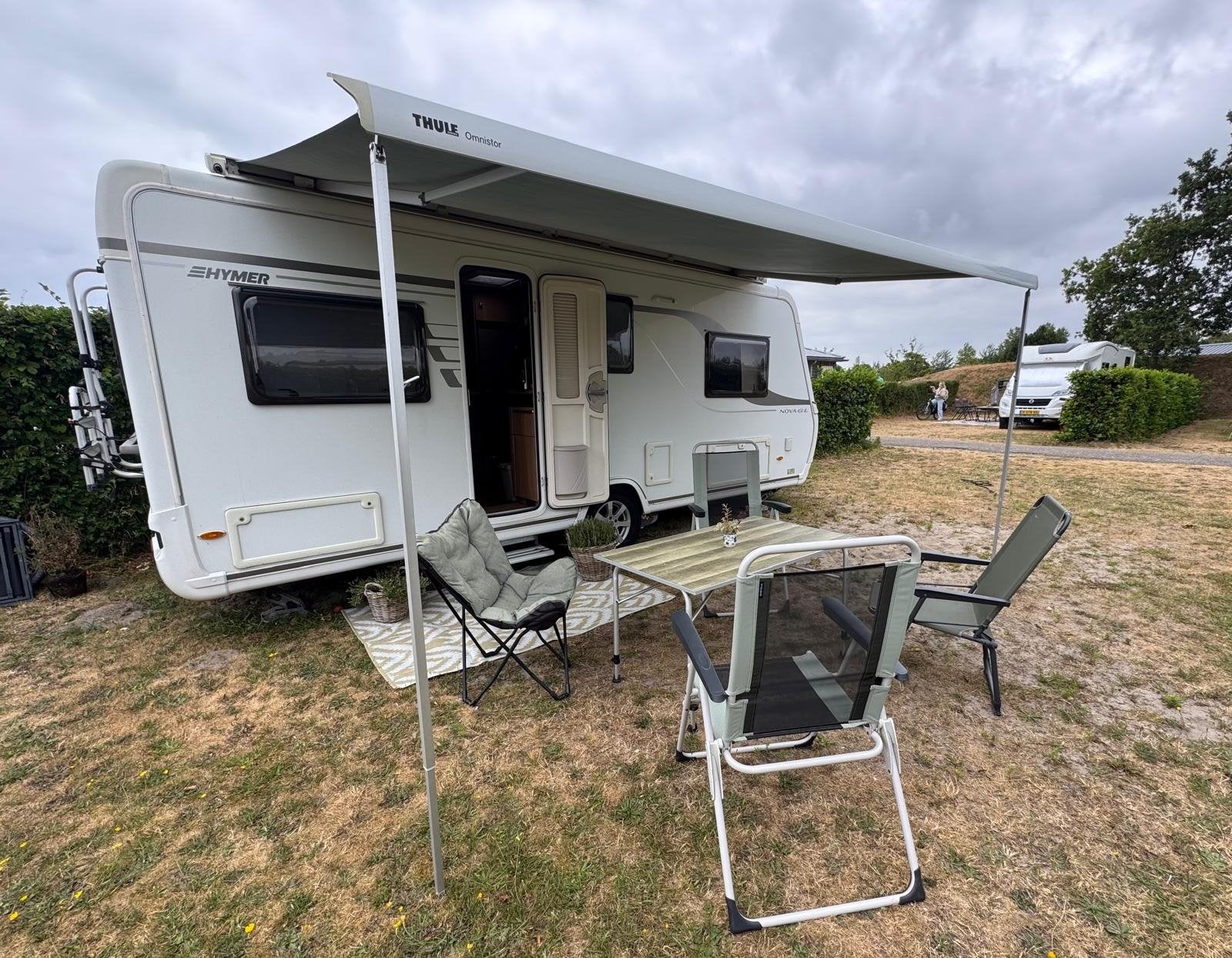 Hymer Eriba Nova 530 GL- aparte bedden, mover, leveller, Caravans en Kamperen, Caravans, Rondzit, Kachel, Particulier, Hymer