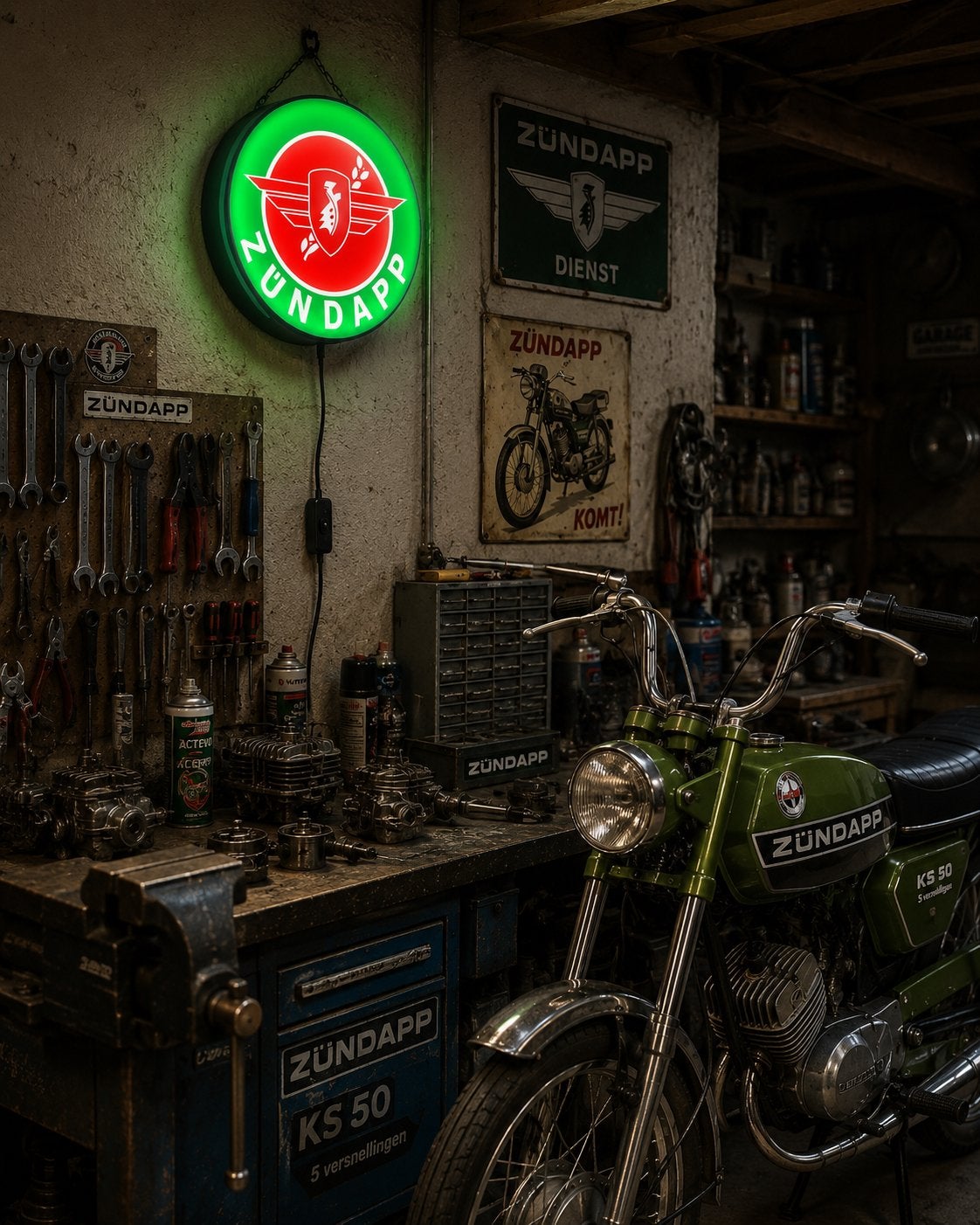 Zündapp lamp 3D geprint nieuw, Ophalen of Verzenden