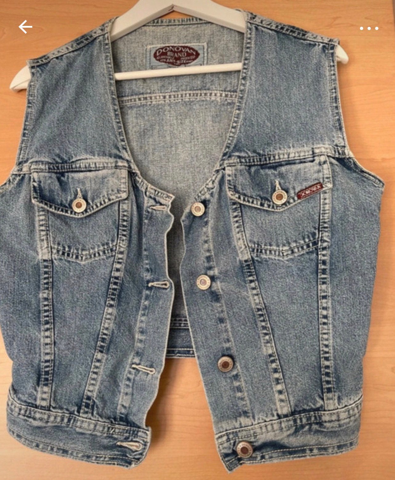 Spijker gilet, Ophalen of Verzenden, Zo goed als nieuw, Maat 38/40 (M), Blauw