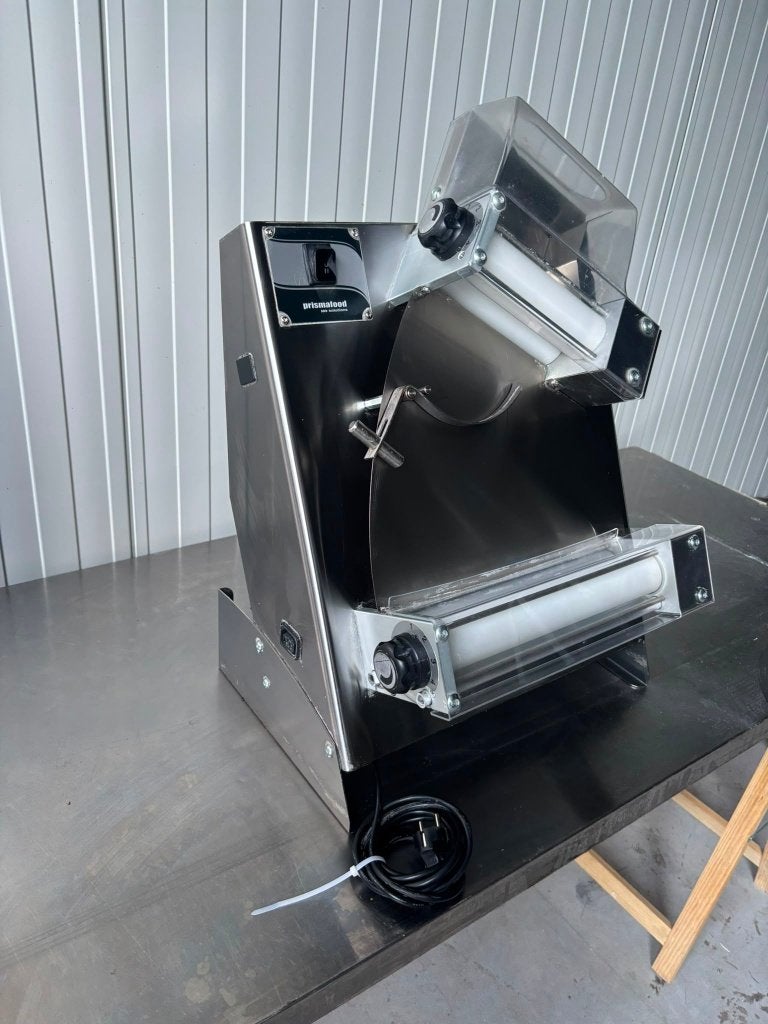 Pizzadeegroller / Deeguitrolmachine Dubbele Rol 230V, Ophalen, Prismafood, Zo goed als nieuw, Prismafood
