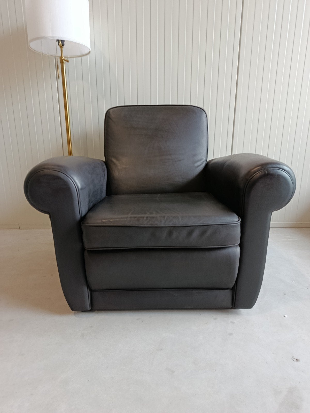 Baxter Mickey fauteuil, Ophalen, Zo goed als nieuw, 75 tot 100 cm, Leer