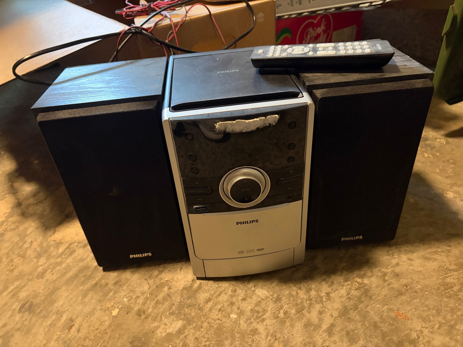 Philips MCM166/12 Microset met radio en CD-speler, Philips, Gebruikt, Ophalen of Verzenden, Microset