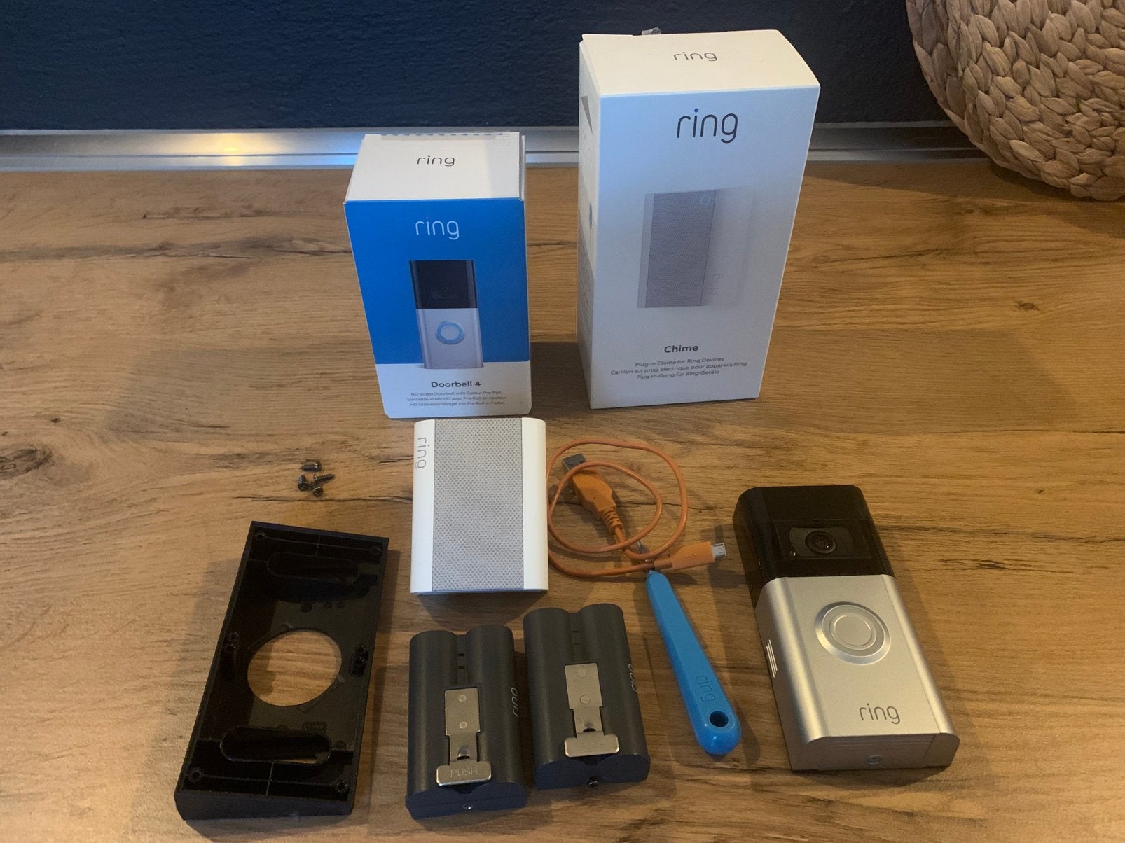 Ring deurbel 4 compleet, Gebruikt, Raam of Deur, Ophalen of Verzenden, Compleet systeem