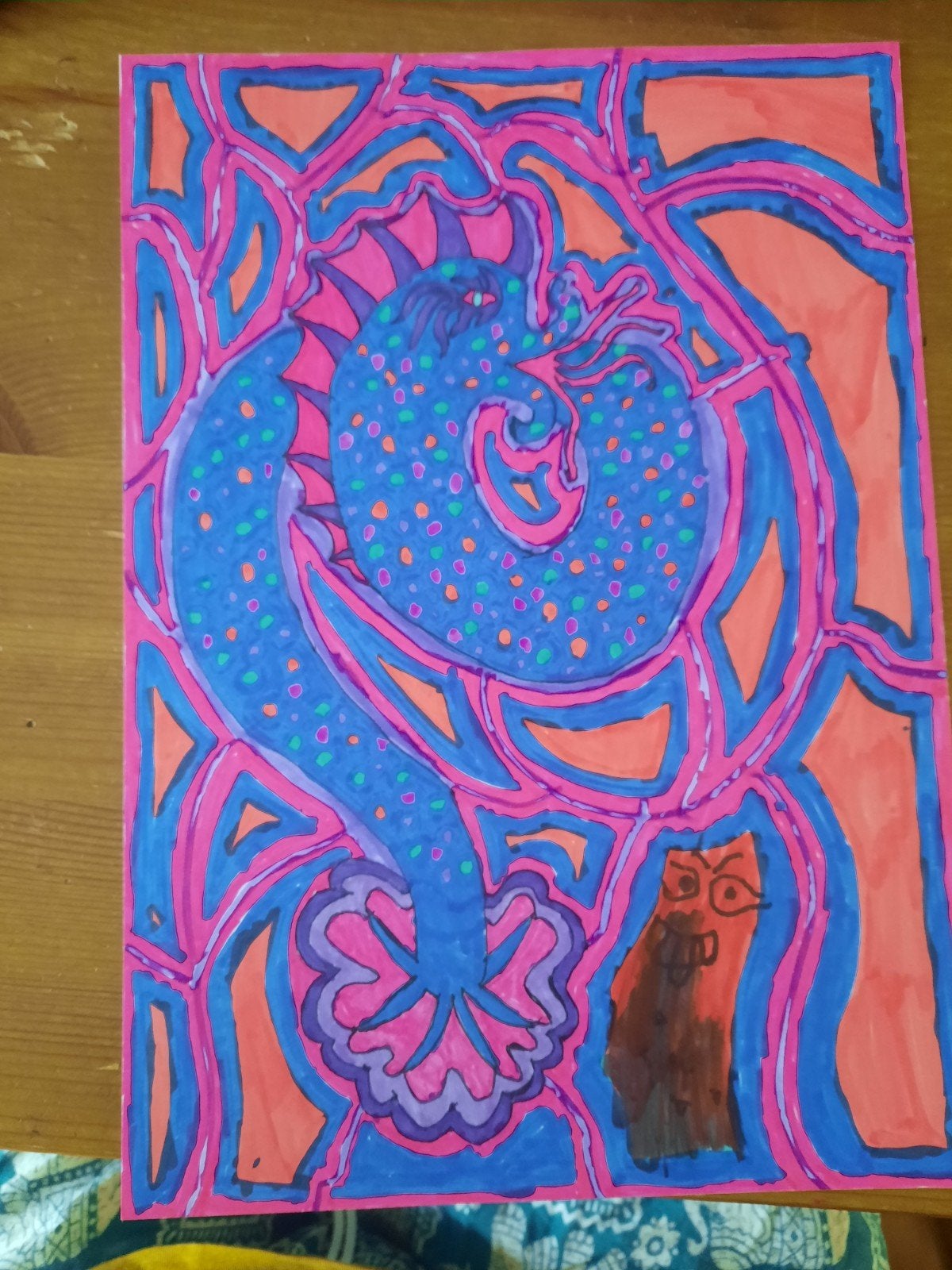 Tekening/schilderij voor aan de muur, Ophalen of Verzenden