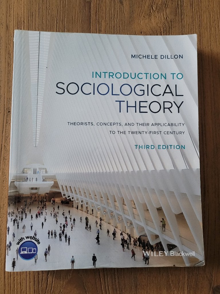Studieboek Introductions to Sociological Theory, Ophalen of Verzenden, Beta, Zo goed als nieuw, HBO