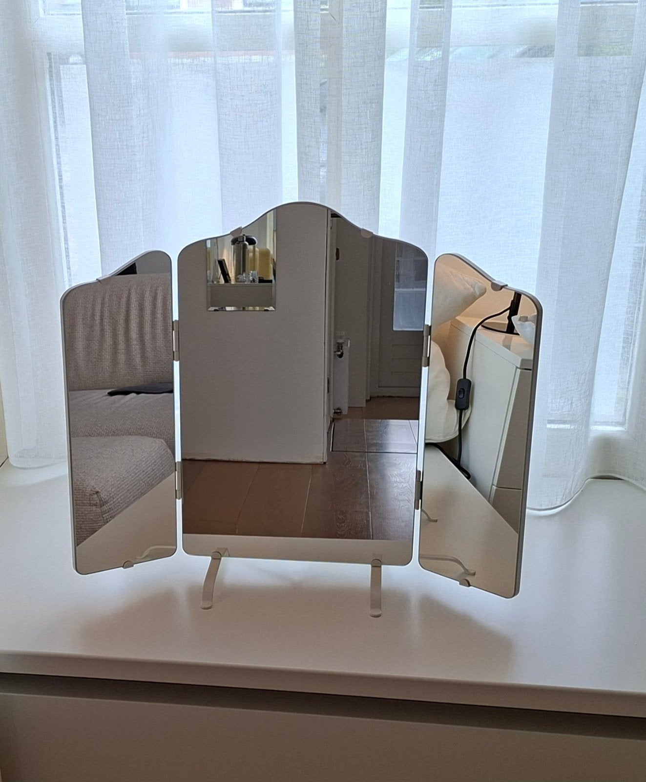 IKEA Rossared drieluik spiegel, Ophalen of Verzenden, Zo goed als nieuw, Overige vormen, Minder dan 100 cm