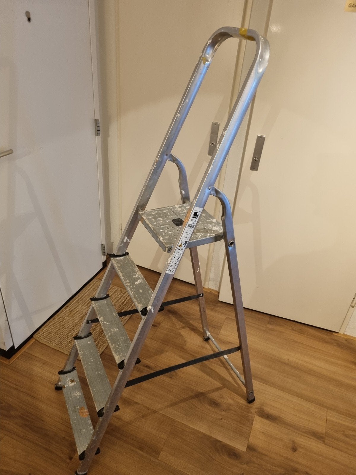 Aluminium keukentrap in prima staat, Ophalen, Gebruikt, Minder dan 2 meter
