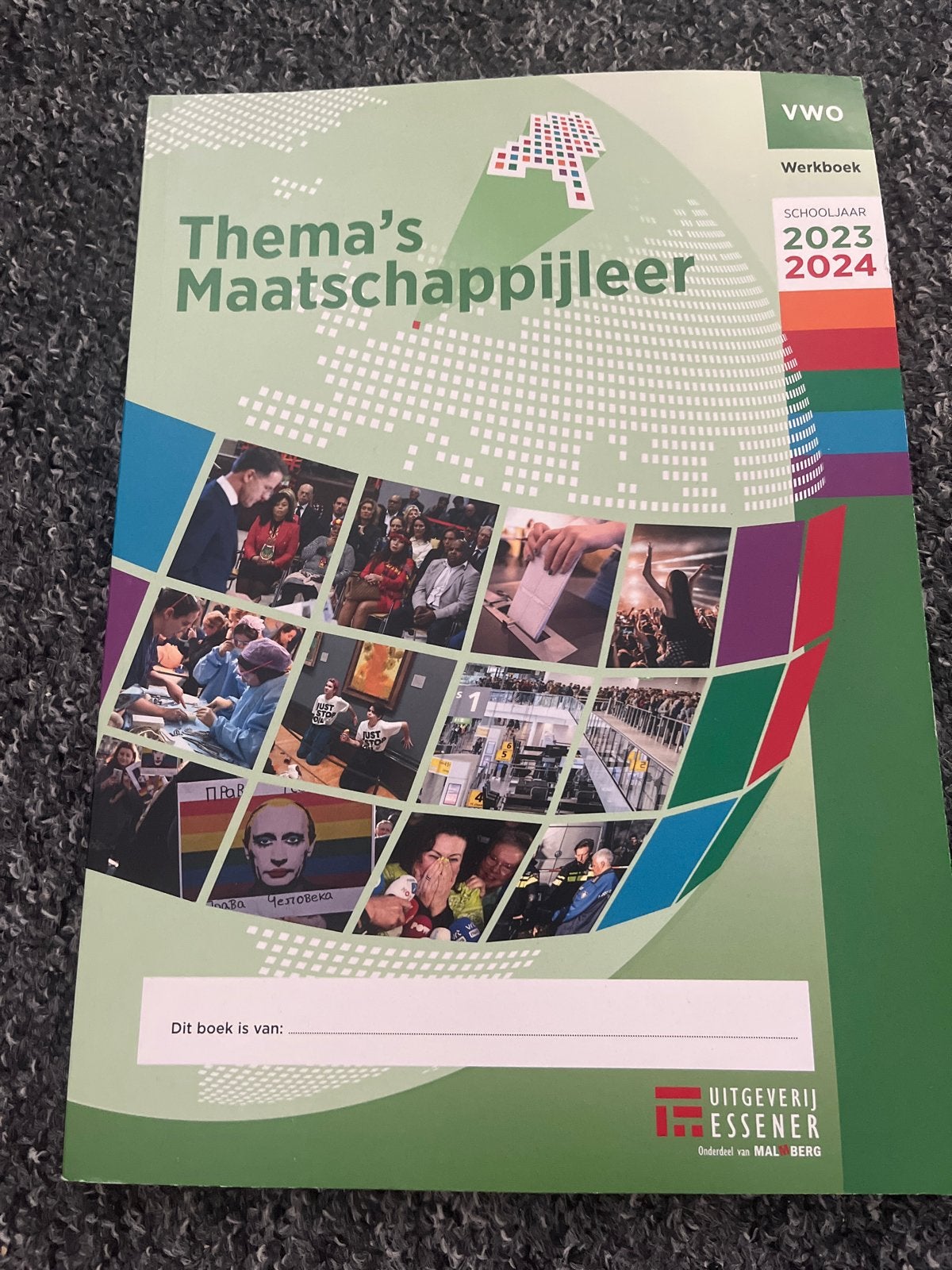 Thema's Maatschappijleer VWO Werkboek 2023-2024, Ophalen of Verzenden, Zo goed als nieuw, VWO, Maatschappijleer