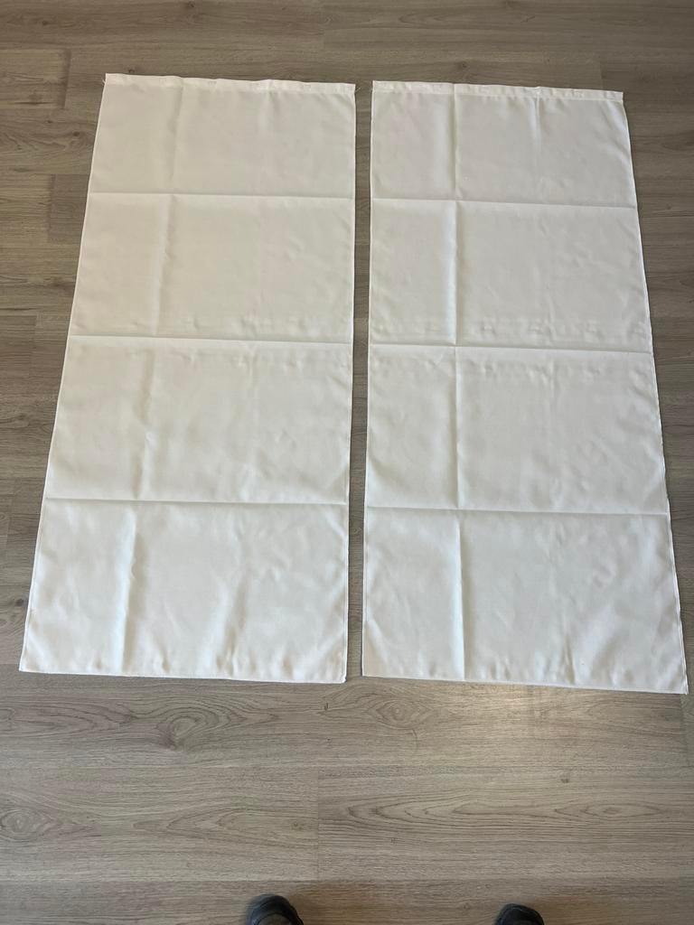 Witte voortent gordijnen 145x49 cm, ., Nieuw, Ophalen of Verzenden, Reijnders