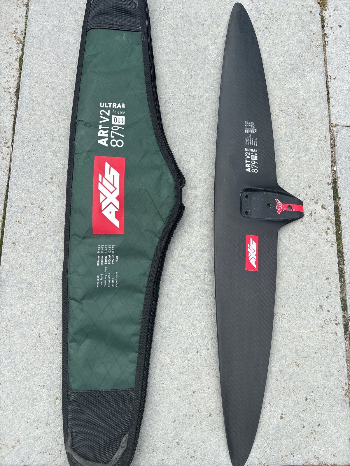 Axis ART V2 879 Foil - Snel, wendbaar en goede glide, Watersport en Boten, Wingsurfen, Ophalen of Verzenden, Gebruikt