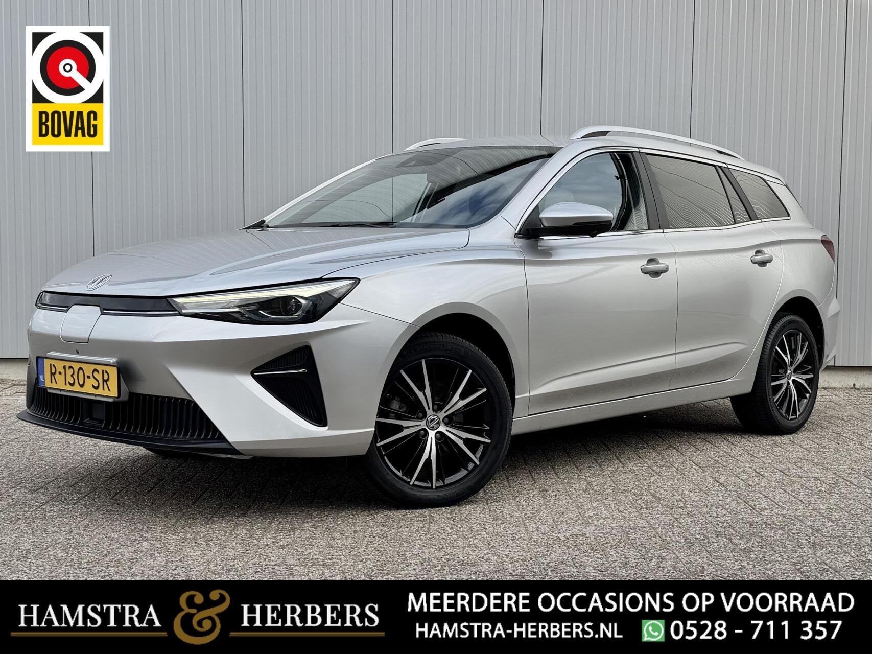 MG 5 Electric 50 kWh Luxury | 360° | ACC | Leder, Auto's, Gebruikt, 310 km, 177 pk, Zilver of Grijs