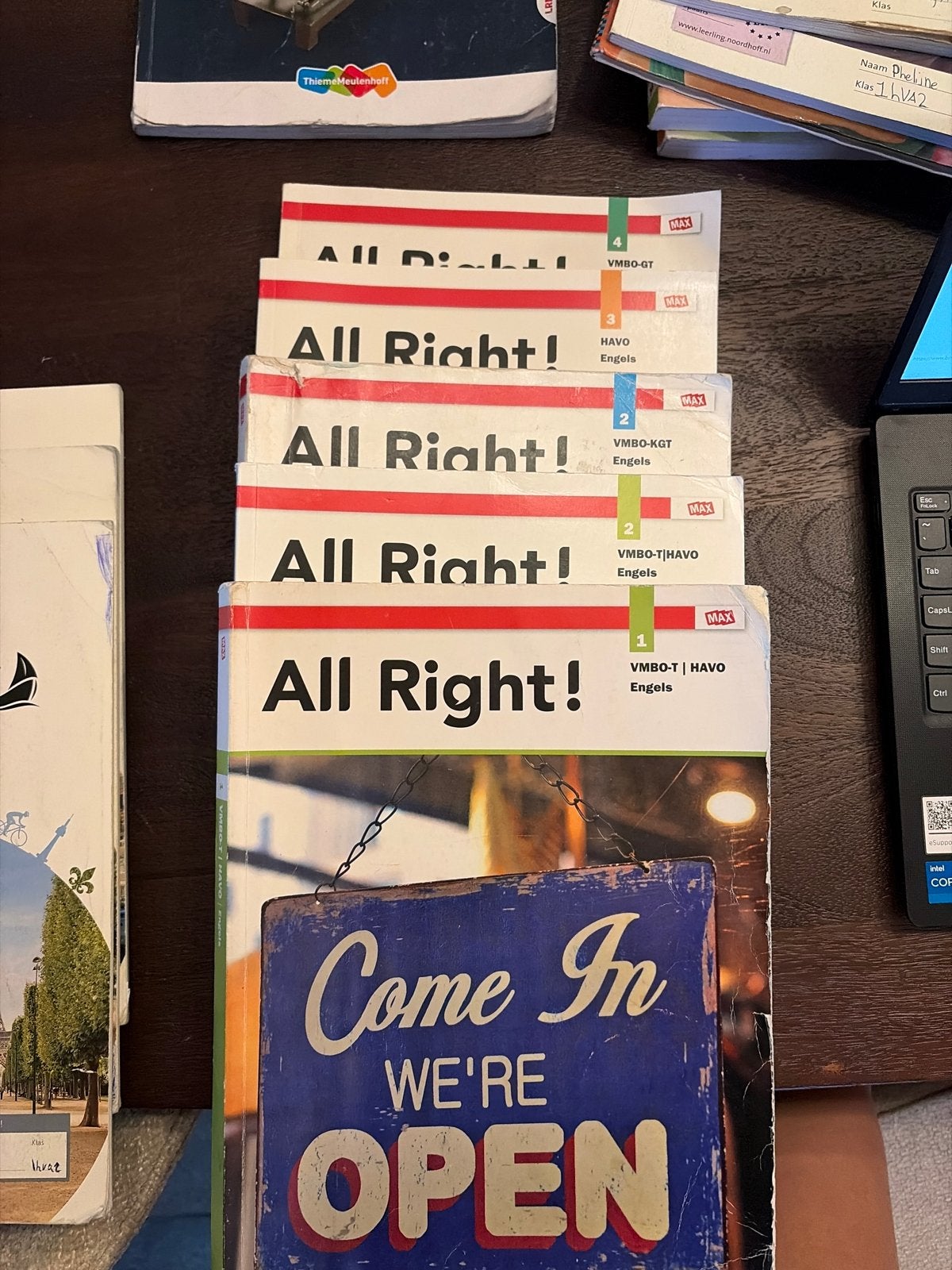 All Right! Engels schoolboeken VMBO-T/HAVO/VMBO-GT, Boeken, Ophalen of Verzenden, Gelezen, VMBO, Engels