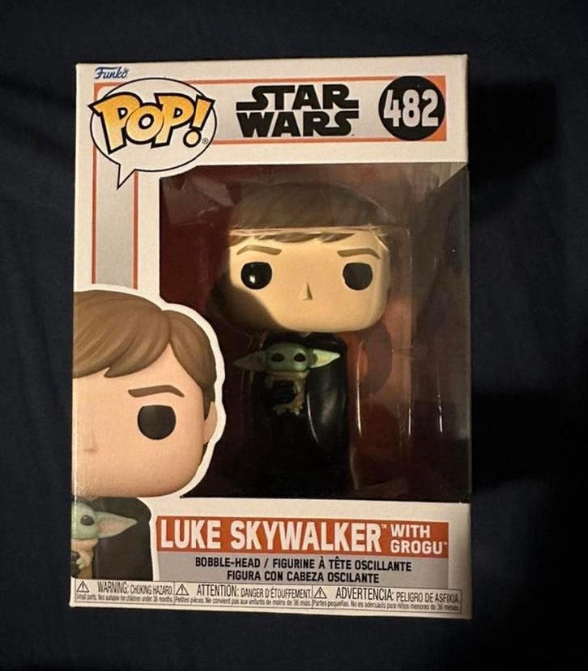 Funko Luke Skywalker with Grogu 482, Verzamelen, Poppetjes en Figuurtjes, Ophalen of Verzenden, Zo goed als nieuw