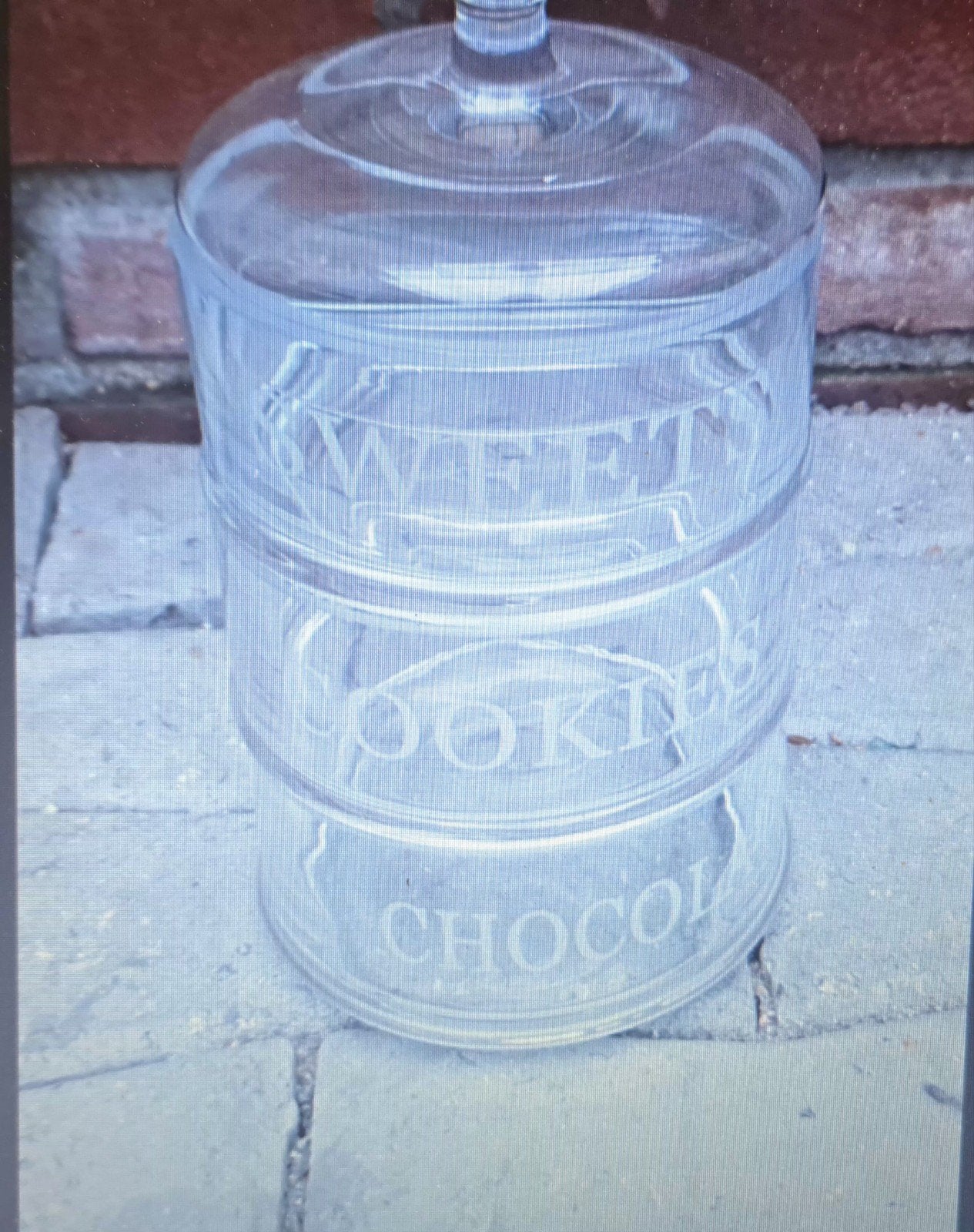 Glazen stapelpotten voor snoep, koekjes en chocolade, Ophalen of Verzenden, Nieuw, Glas