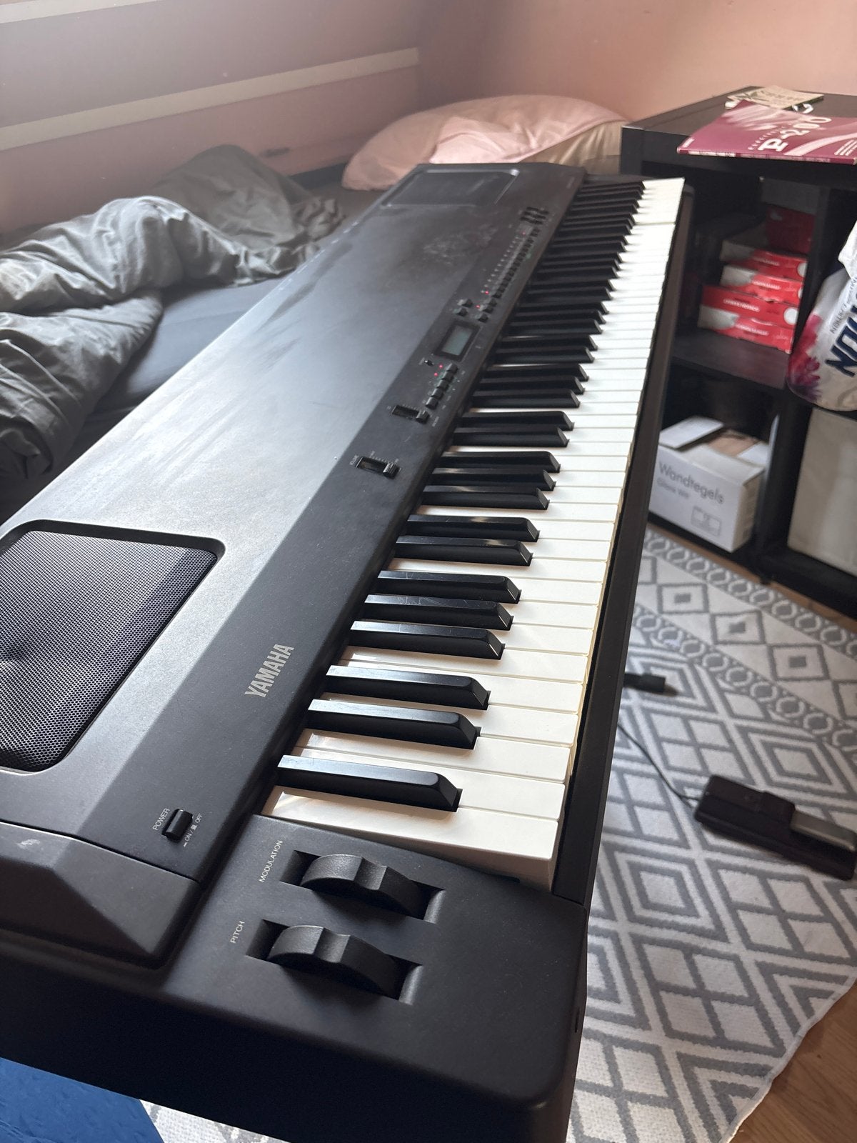 Yamaha P-200 Elektronische piano, Ophalen, Gebruikt, 88 toetsen, Yamaha
