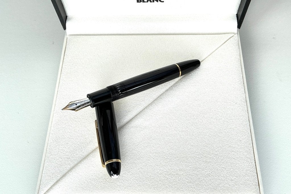 Montblanc Vulpen Meisterstück LeGrand 146 (gold line) (M), Verzamelen, Ophalen of Verzenden, Zo goed als nieuw, Vulpen, Mont Blanc