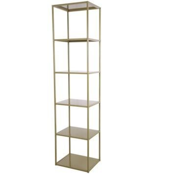 Vakkenkast "Giel" van Karwei. Kleur goud. Nieuw!, Met plank(en), Verzenden, Nieuw, Minder dan 150 cm