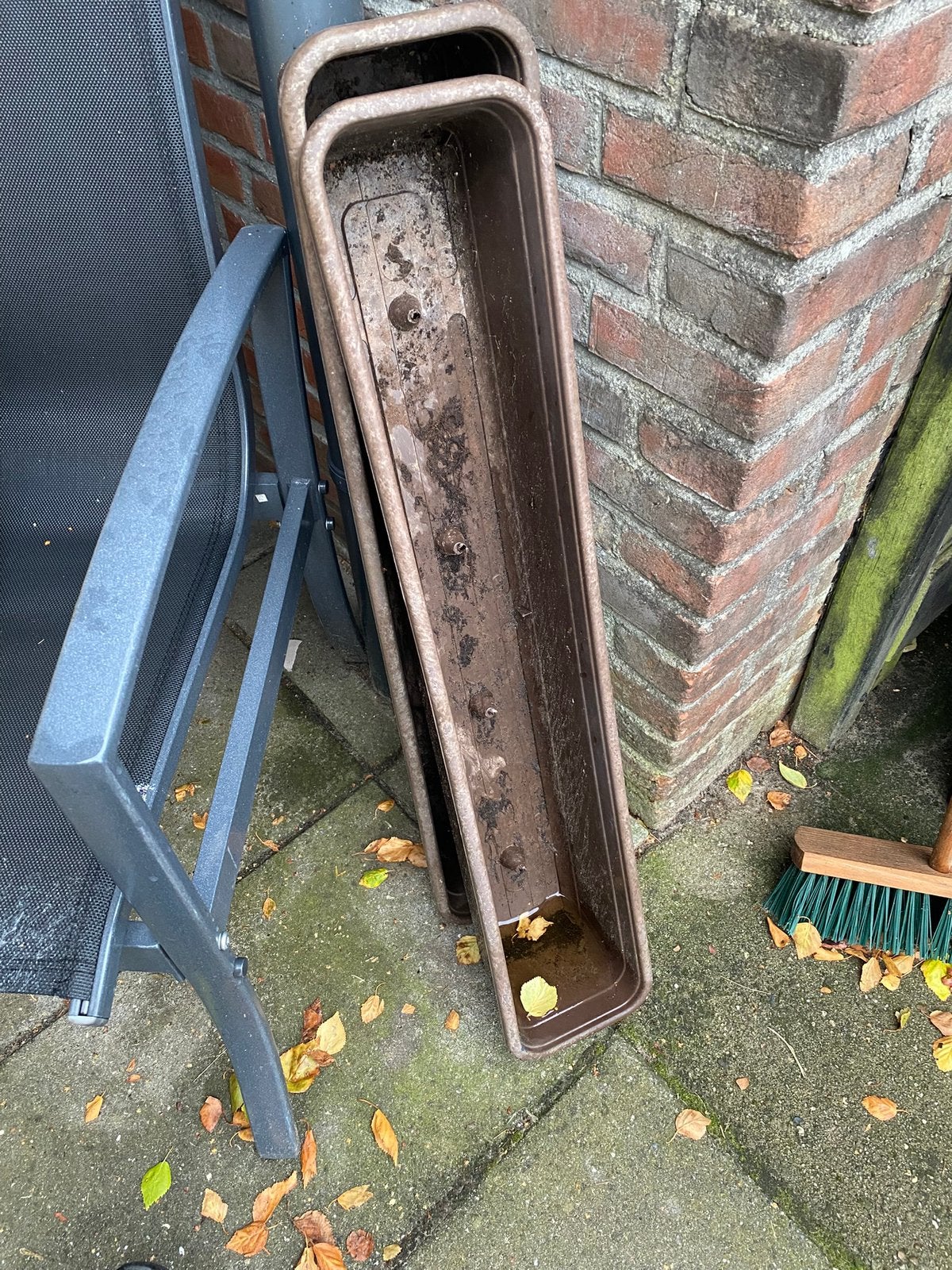 Gratis bloembakken, Ophalen, Gebruikt
