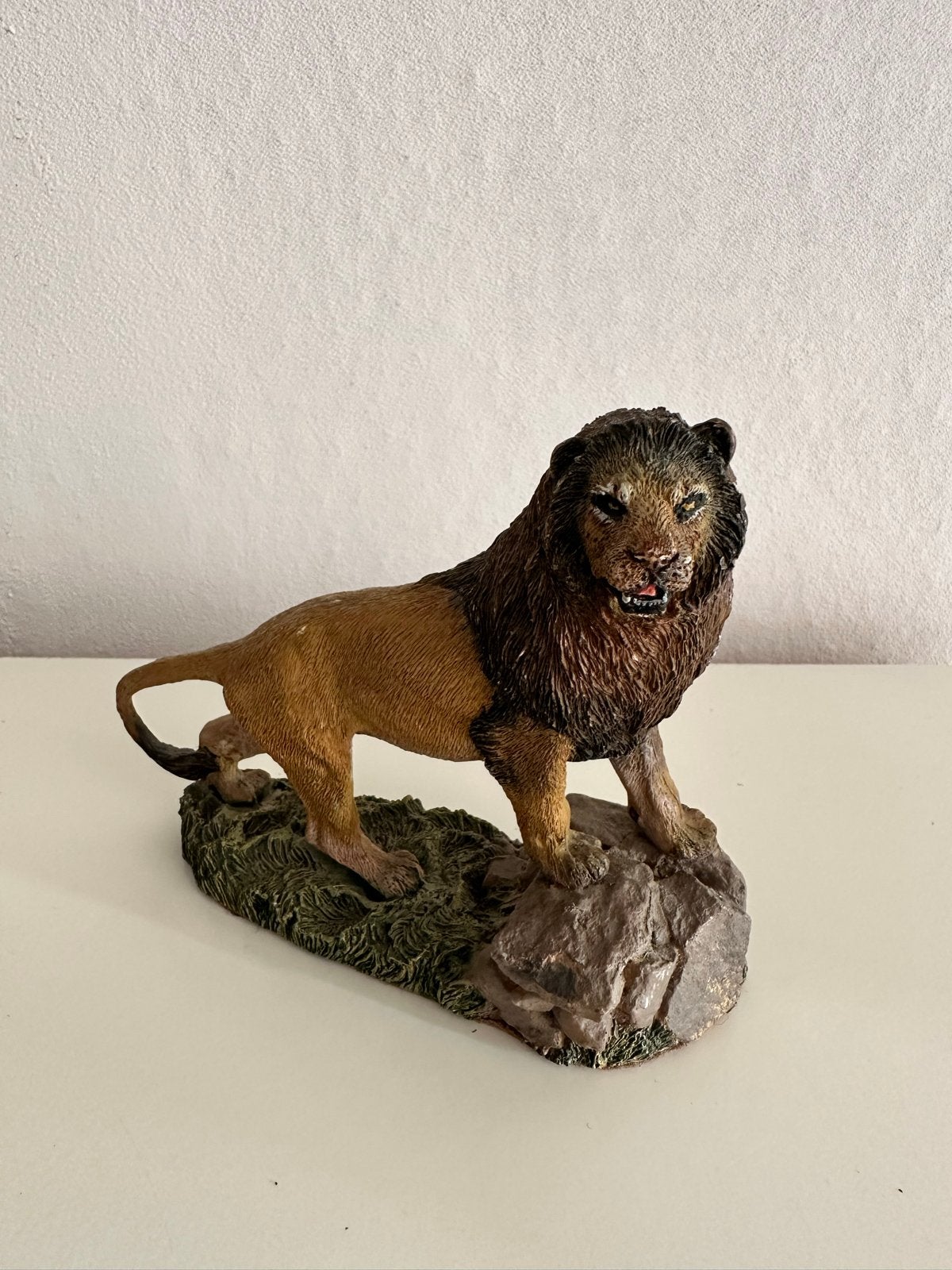 Vintage Franklin Mint Leeuw Beeldje - Panthera leo persica, Ophalen of Verzenden, Zo goed als nieuw, Dier