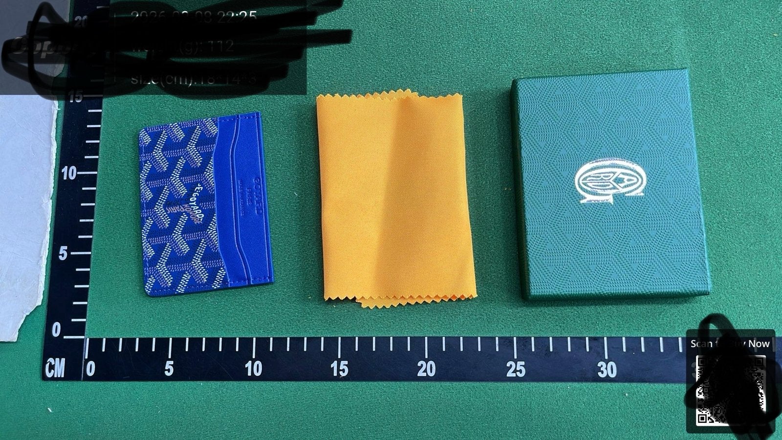 Goyard Cardholder Blauw, Sieraden, Tassen en Uiterlijk, Portemonnees, Overige merken, Blauw, Ophalen of Verzenden, Zo goed als nieuw