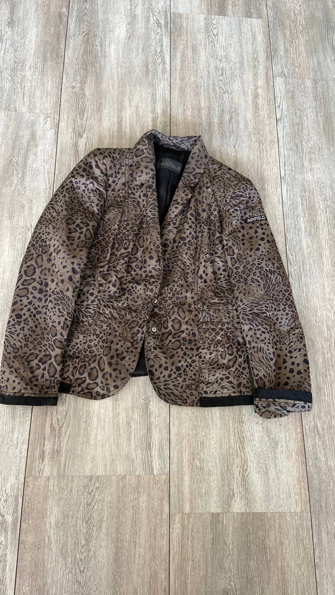 Airfield Dierenprint Blazer - Stijlvol en Uniek, Ophalen of Verzenden, Gedragen, Maat 38/40 (M), Groen