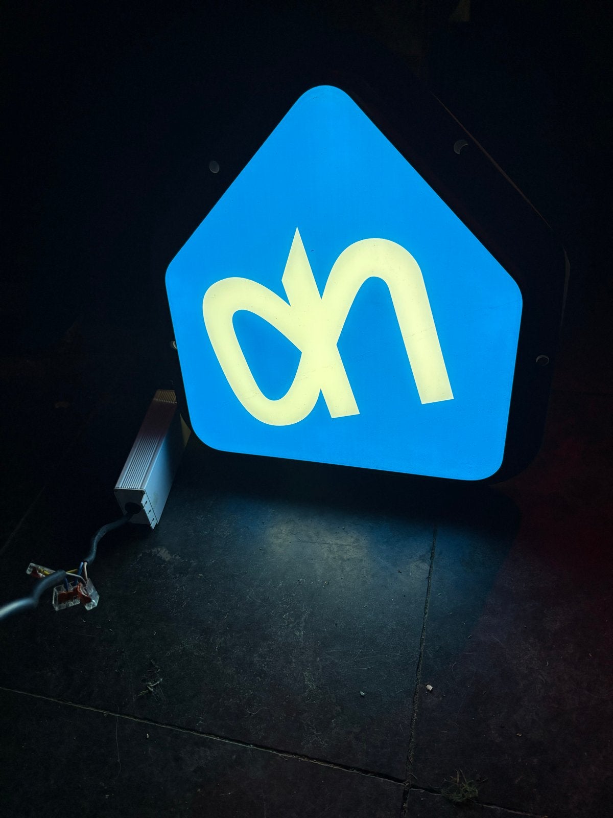 AH Lichtbak - mancave -  lichtreclame - logo, Ophalen of Verzenden