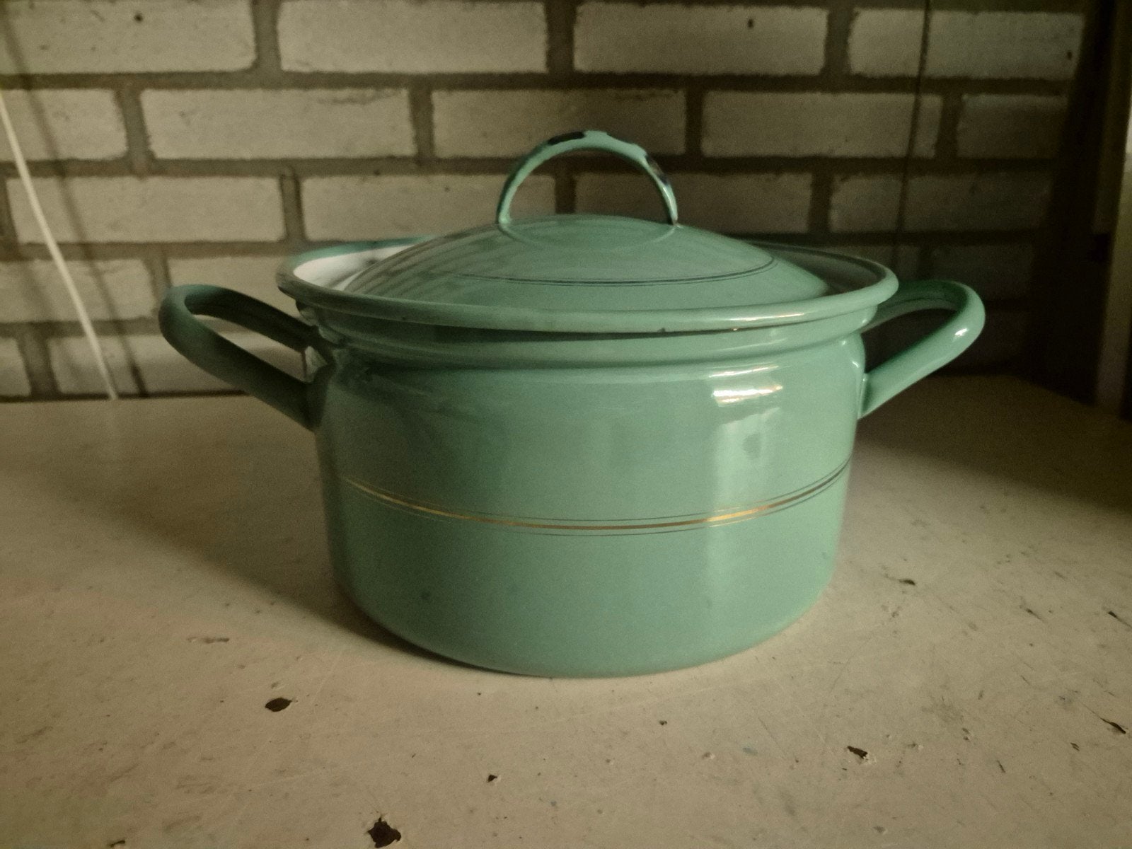groene pan met deksel, Ophalen of Verzenden