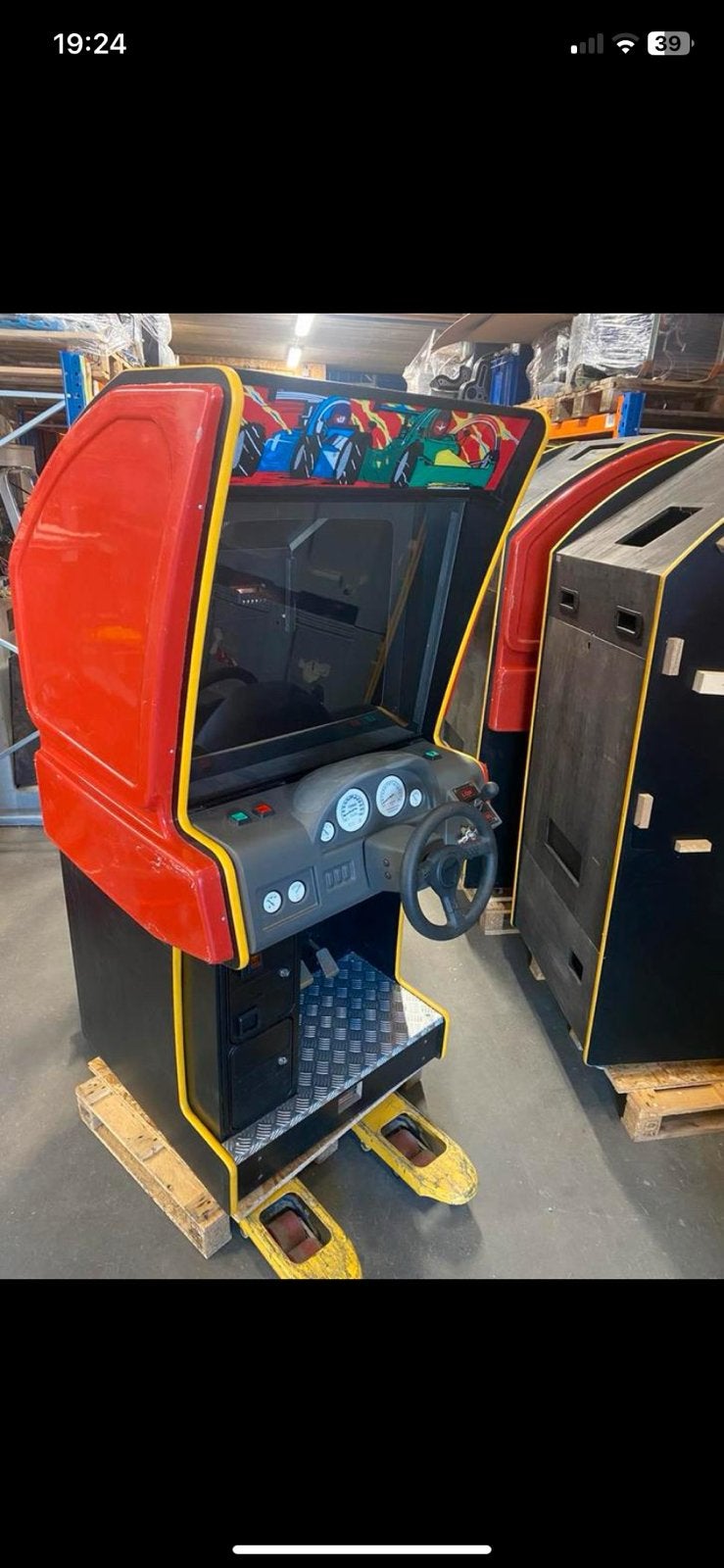 Lege arcade race kast, Ophalen, Zo goed als nieuw