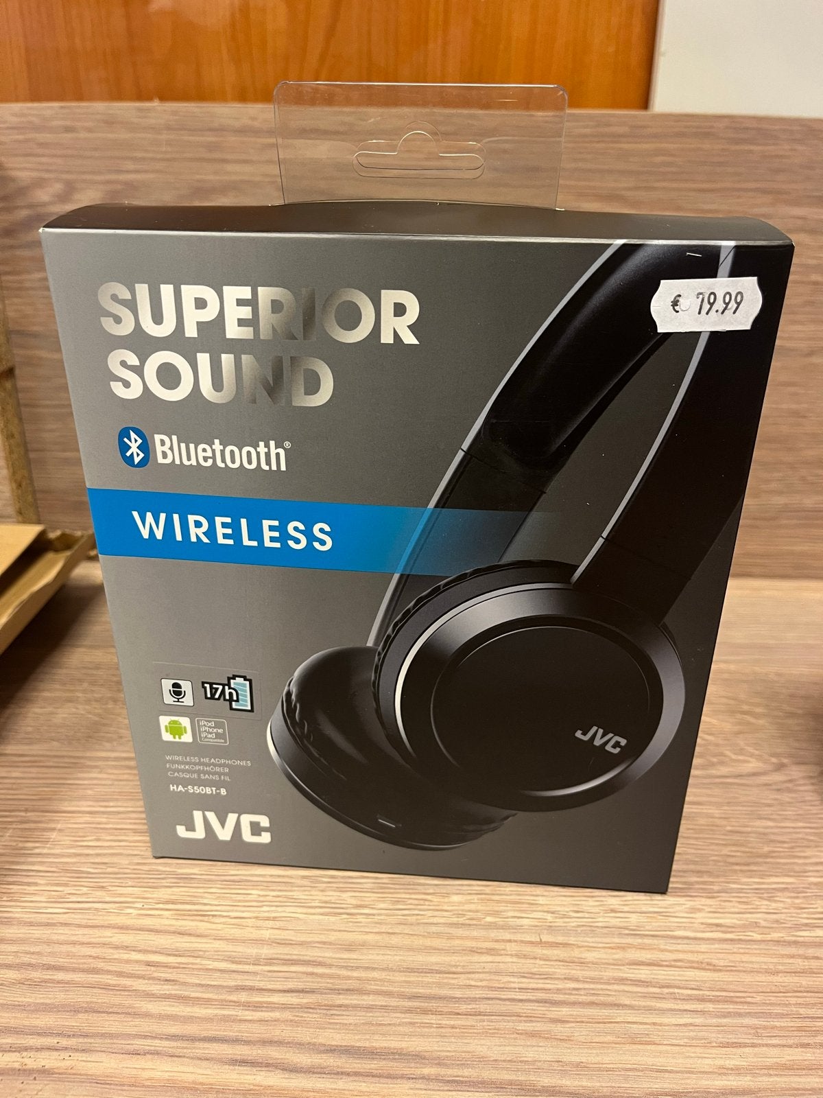 JVC HA-S50BT-B nieuw! Draadloze On-ear Koptelefoon Zwart