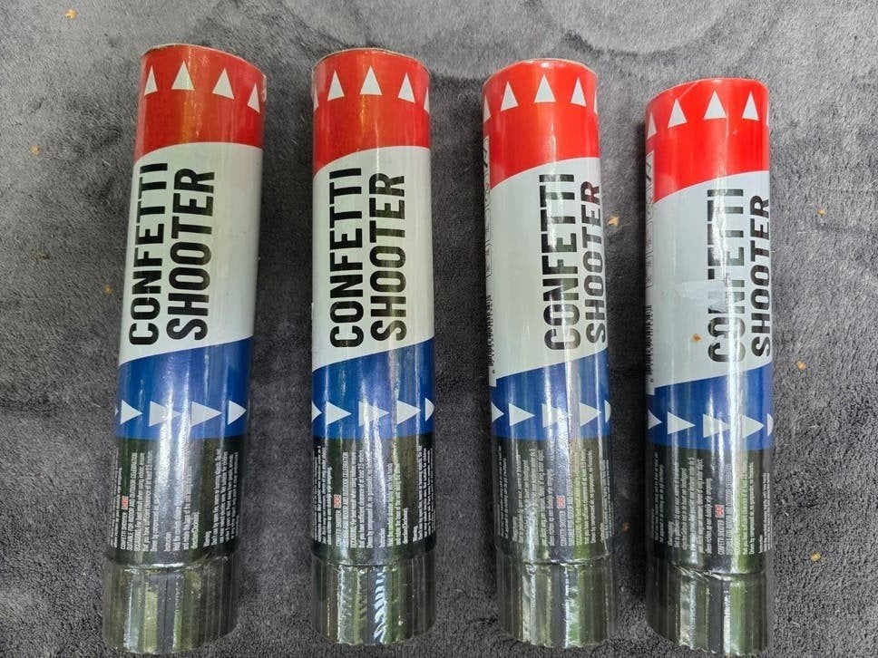 Confetti Shooters - 4 stuks voor elk feest!, Ophalen of Verzenden, Nieuw, Feestartikel, Verjaardag