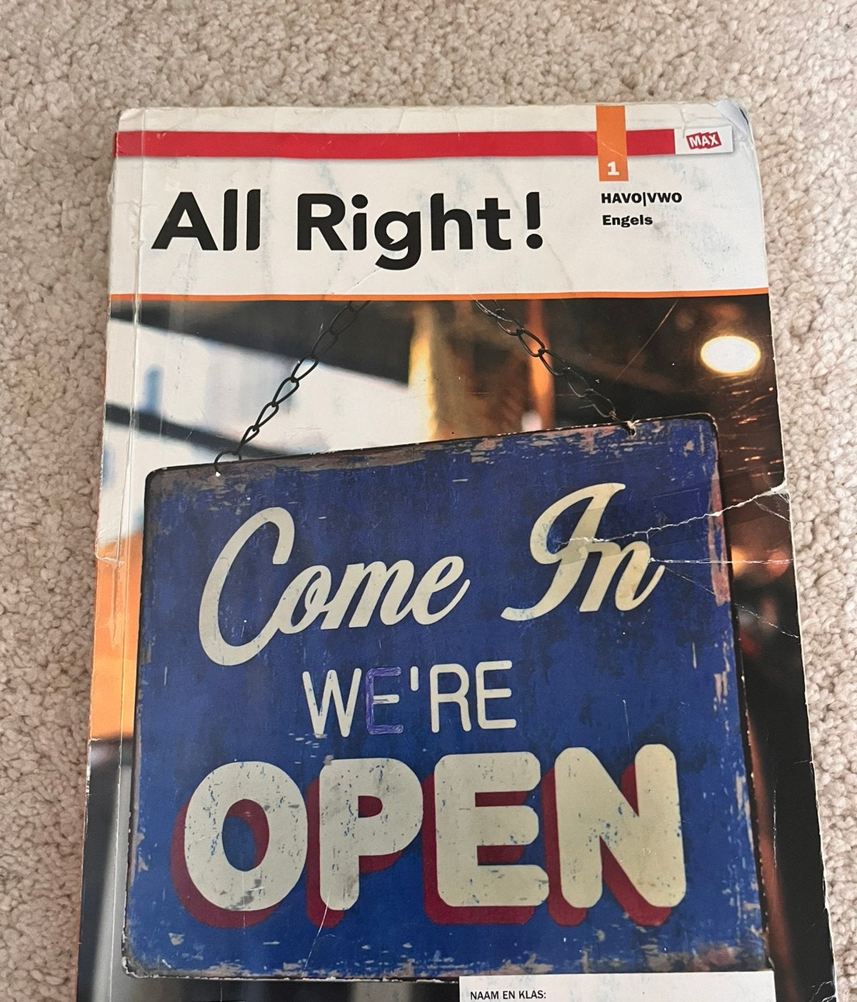 All Right! Engels havo deel 1 - Malmberg, Ophalen of Verzenden, Gelezen, HAVO, Engels