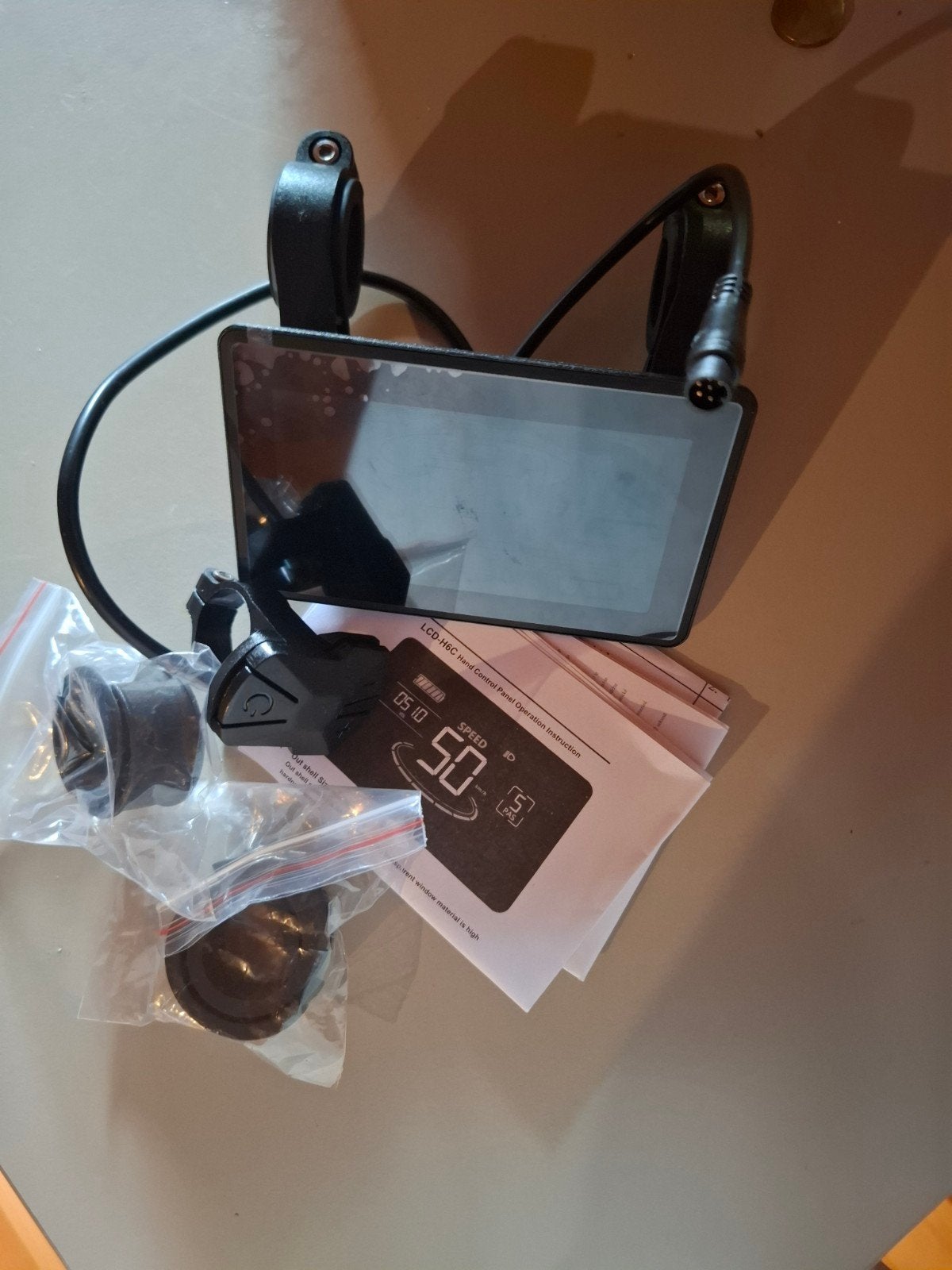 UART2 LCD H6C Snelheidsmeter Kleuren Display E-Bike Scooter, Fietsen en Brommers, Ophalen of Verzenden