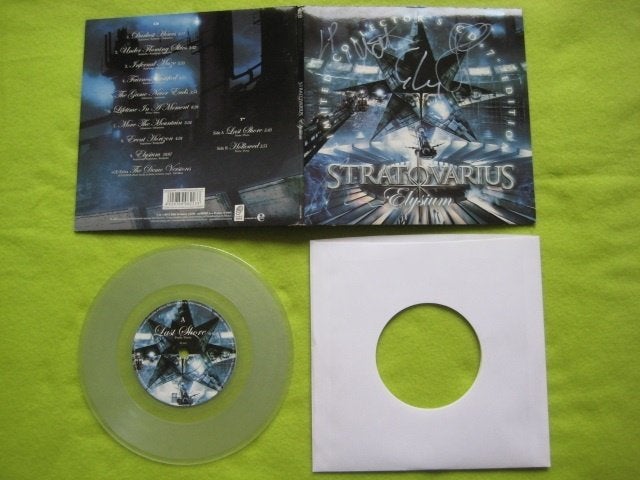 Stratovarius Elysium vinyl single signed, Ophalen of Verzenden, Nieuw in verpakking, Rock en Metal
