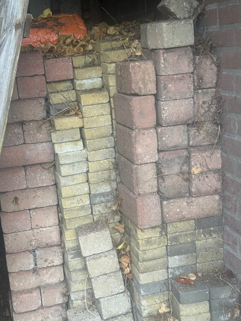 Klinkers, Tuin en Terras, Tegels en Klinkers, Ophalen, Gebruikt, Beton, Klinkers