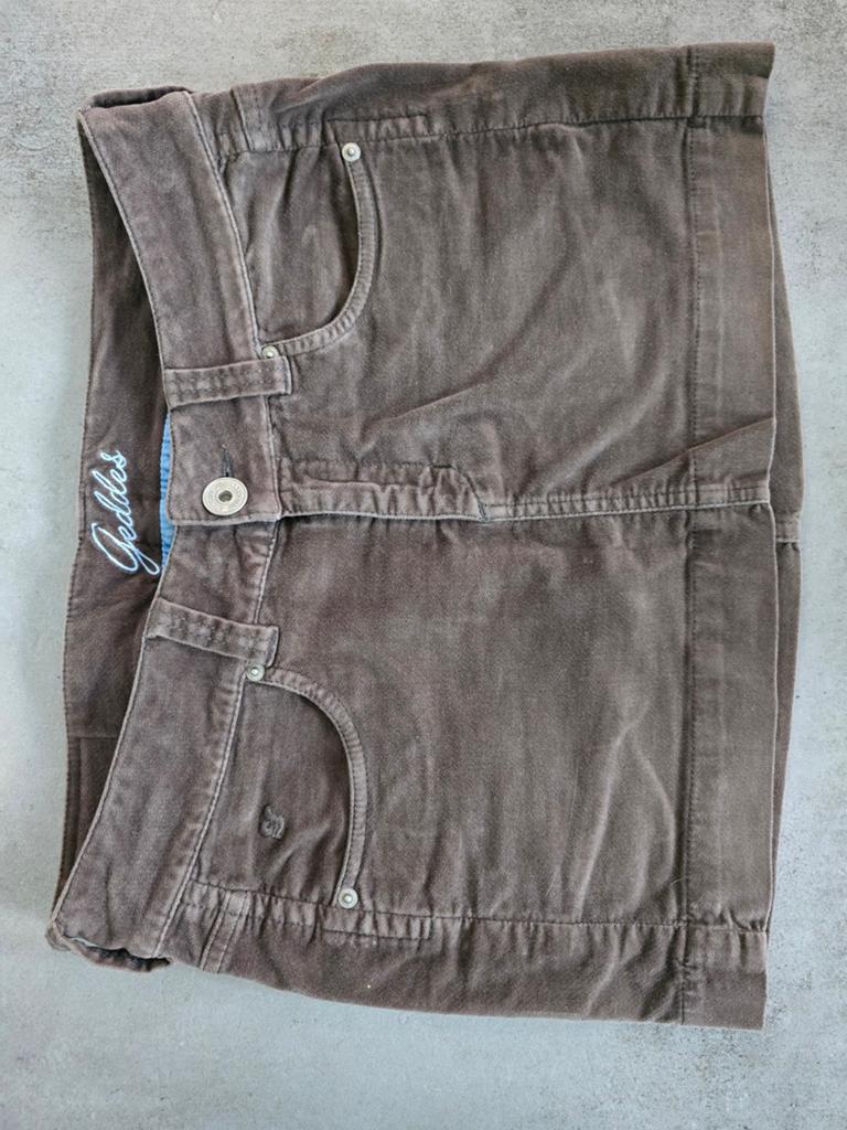 Geddes & Gillmore rok bruin velours - Maat S, Overige kleuren, W32 (confectie 46) of kleiner, Ophalen of Verzenden, Zo goed als nieuw