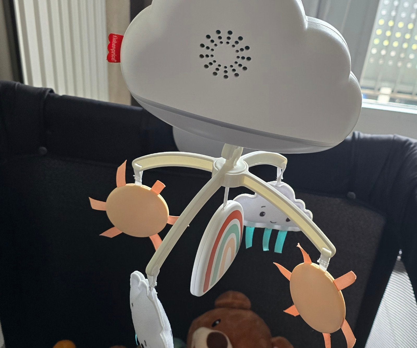 Fisher-Price Muziekmobiel met Licht en Geluid, Ophalen, Zo goed als nieuw, Mobiel, Met licht