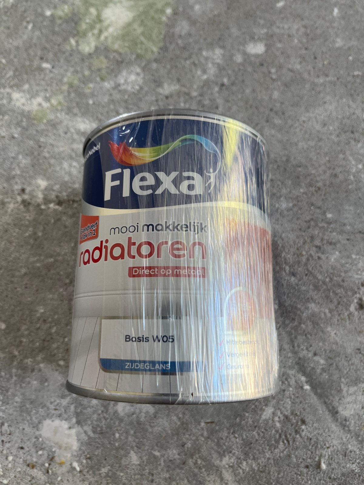 Flexa sandy beach Radiatoren Zijdeglans Verf - 0.75L, Ophalen of Verzenden, Nieuw