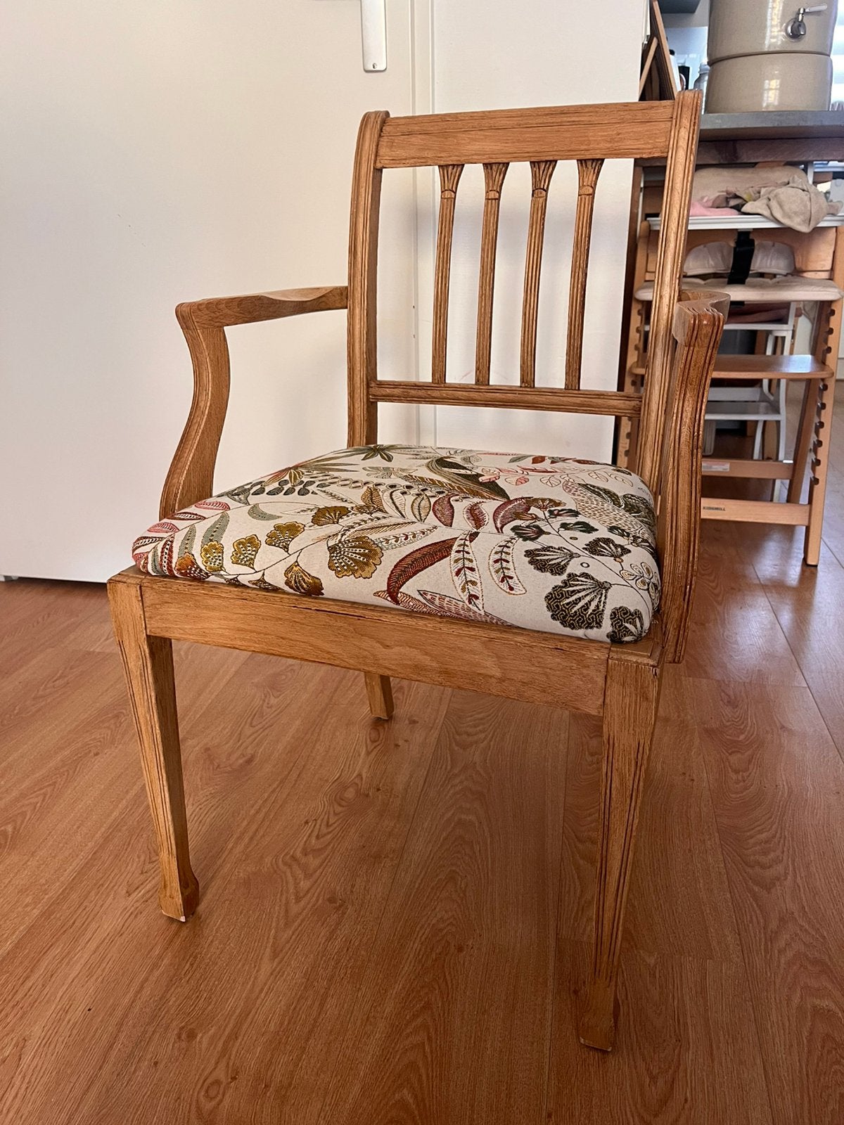 Massief houten eetkamerstoelen, Ophalen, Bruin, Zo goed als nieuw, Vier